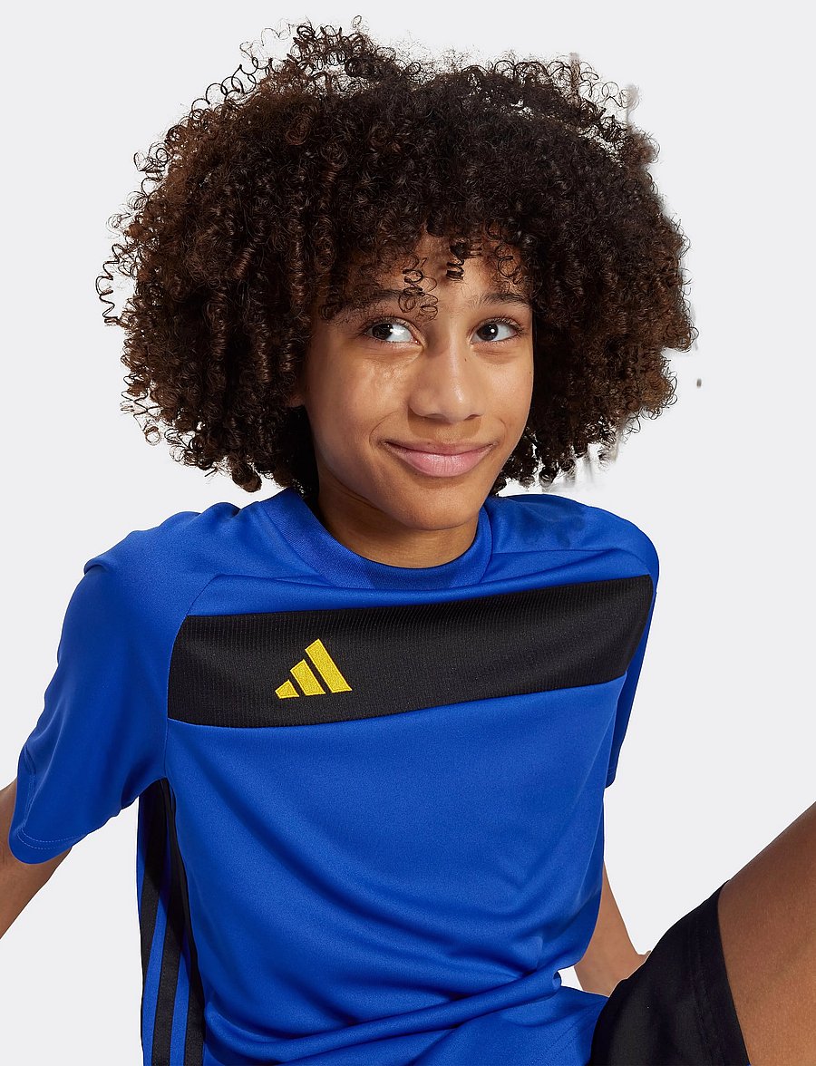 adidas Performance - TIRO ES JSY Y - sportieve tops - selubl/black/creyel - 3