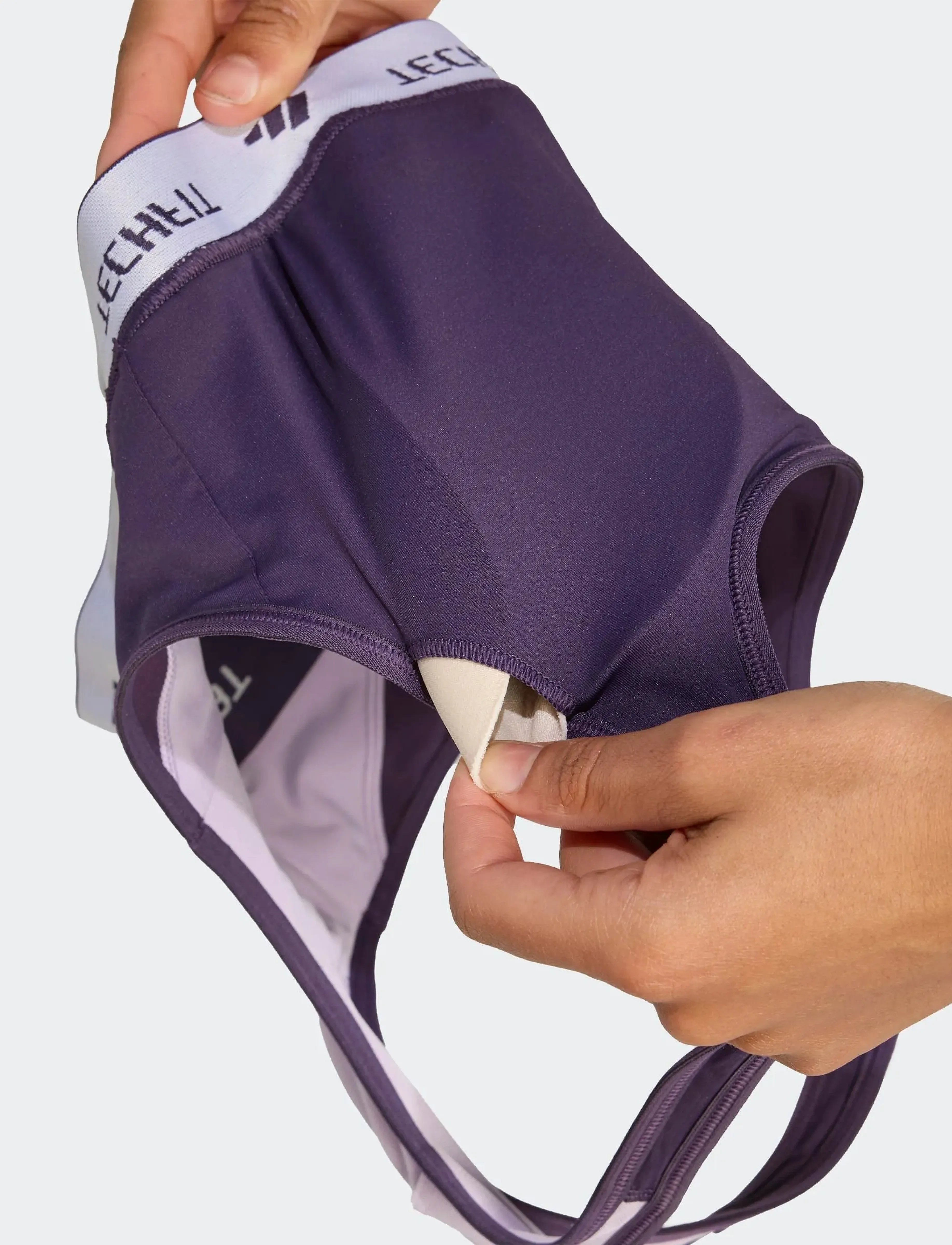 adidas Performance - TF MS CB BRA - biustonosze sportowe: średnie - aurplu/powplu - 4