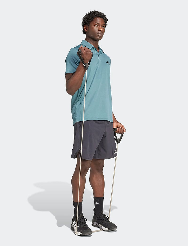 adidas Performance - TR-ES BASE POLO - poloshirts - pretea/black - 4