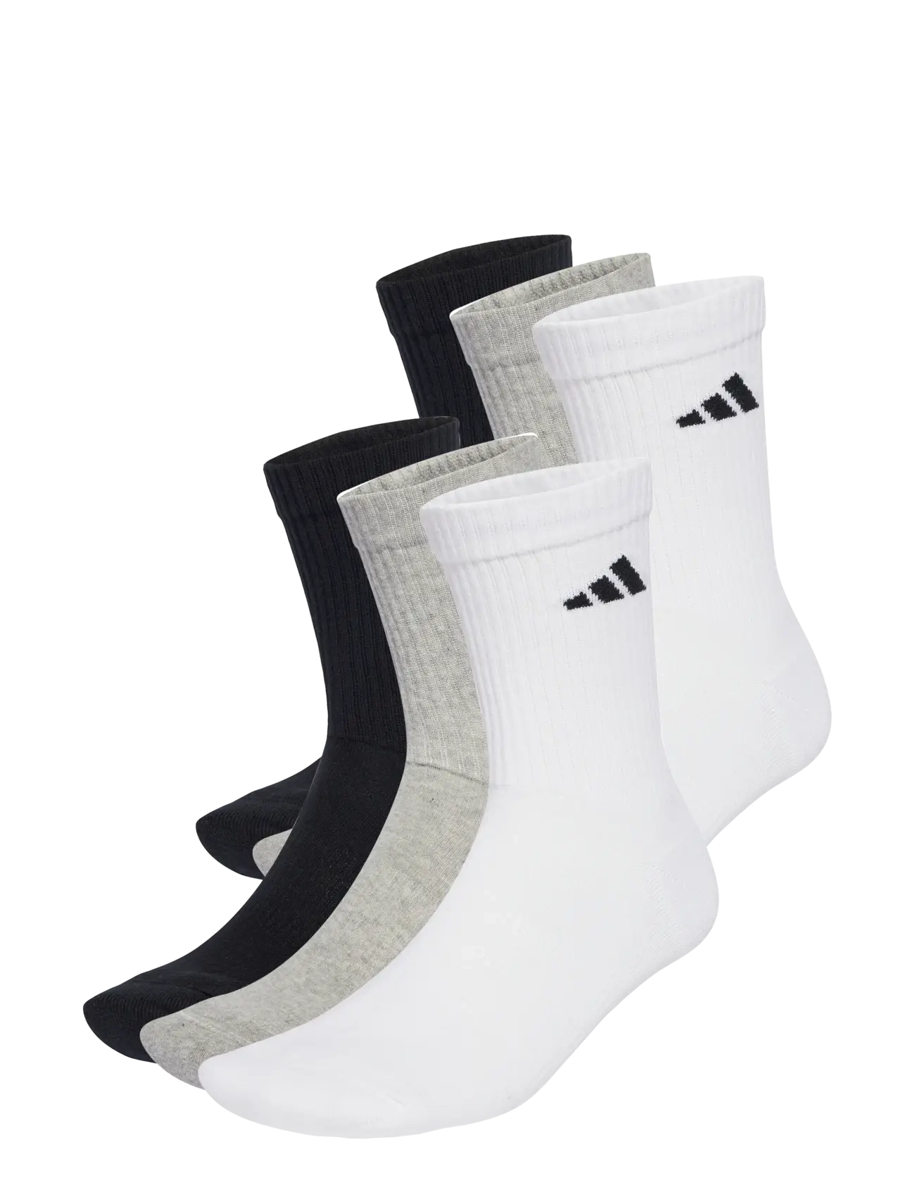 adidas Performance C NEWLOGOCRW 6P - Strømper - WHITE/MGREYH/BLACK / multi