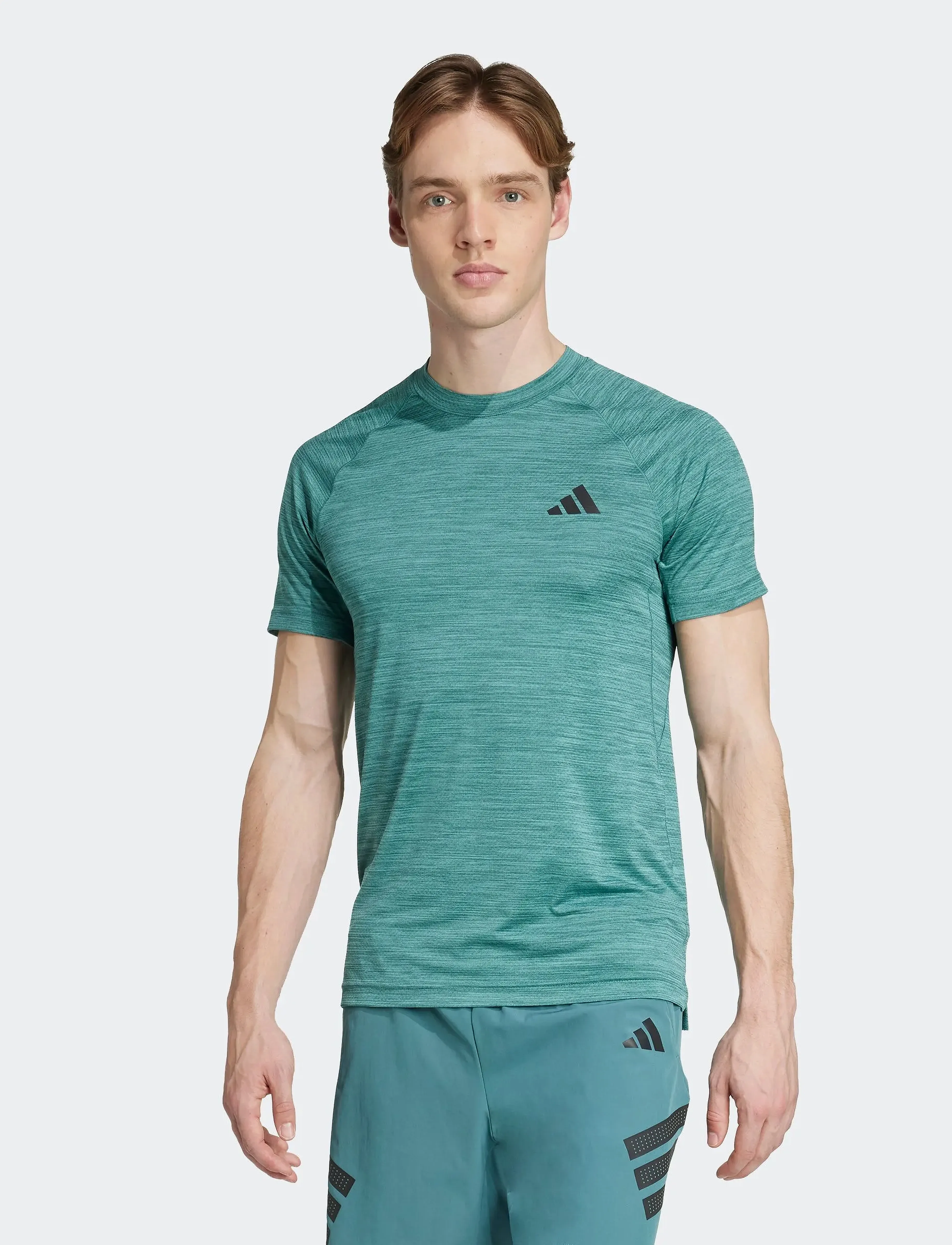 adidas Performance Gym+ Tee, XXL, Blue