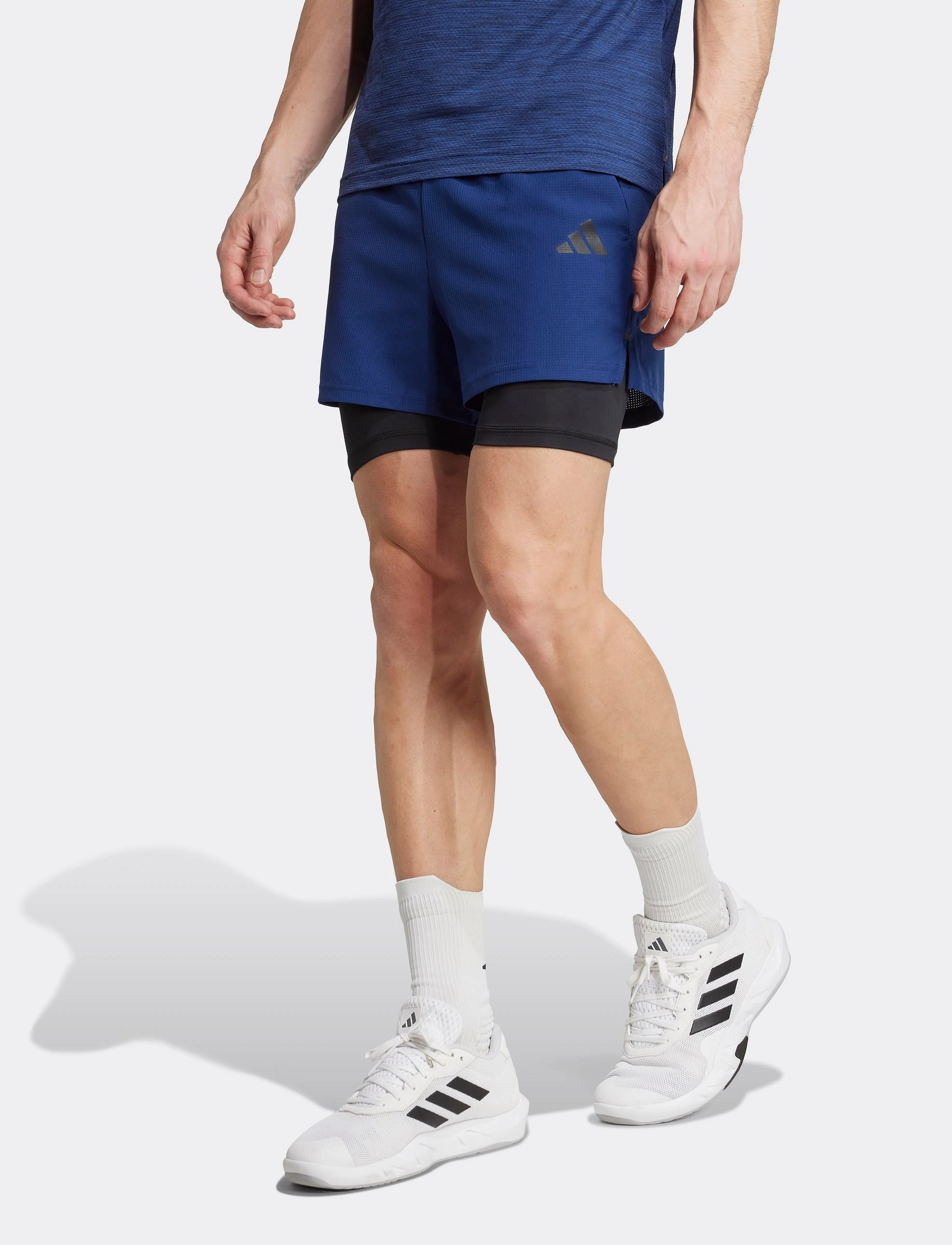adidas Performance Gym+ 2In1 Short, XXL, Blue