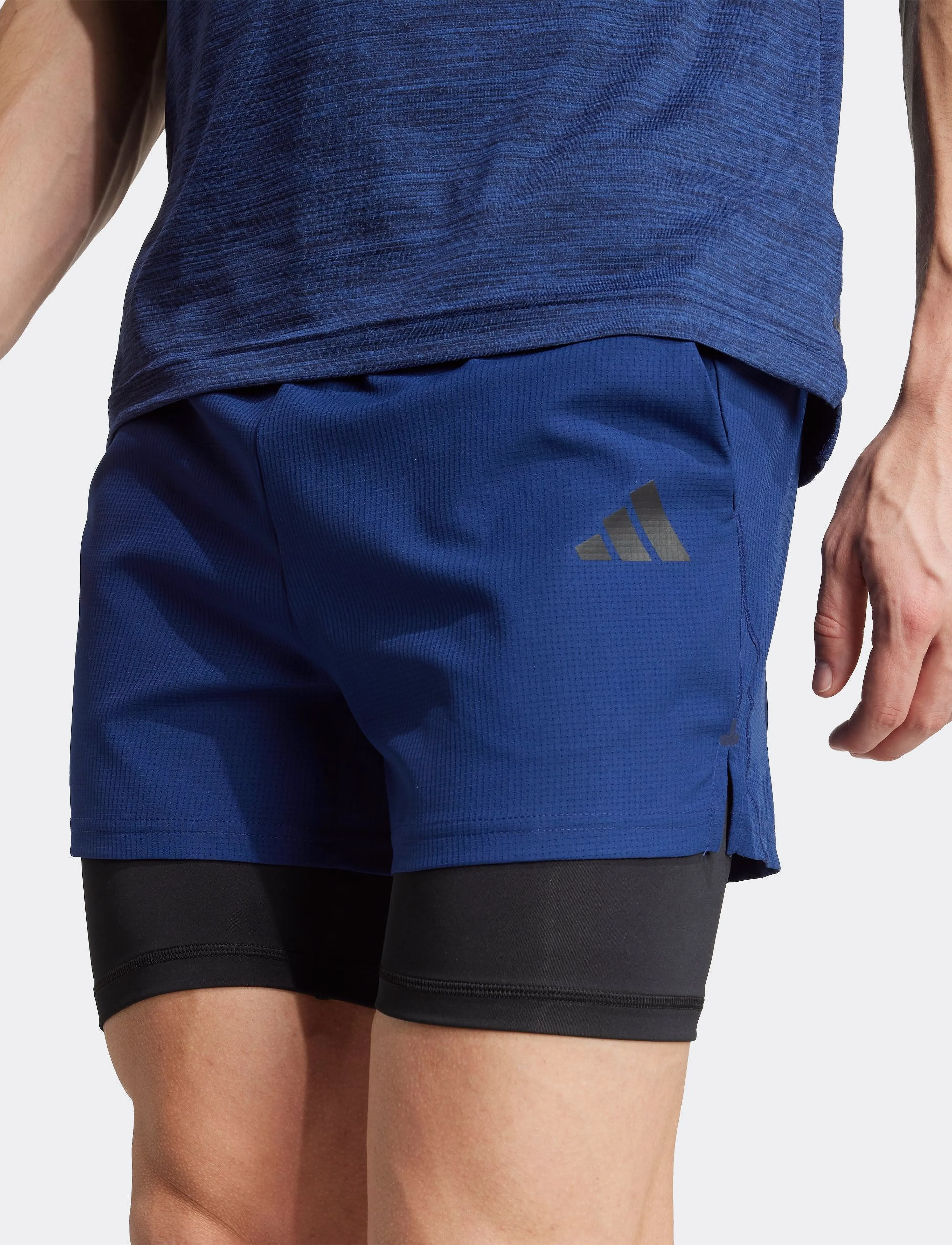 adidas Performance - GYM+ 2in1 SHORT - trainingsshorts - dkblue/black - 2