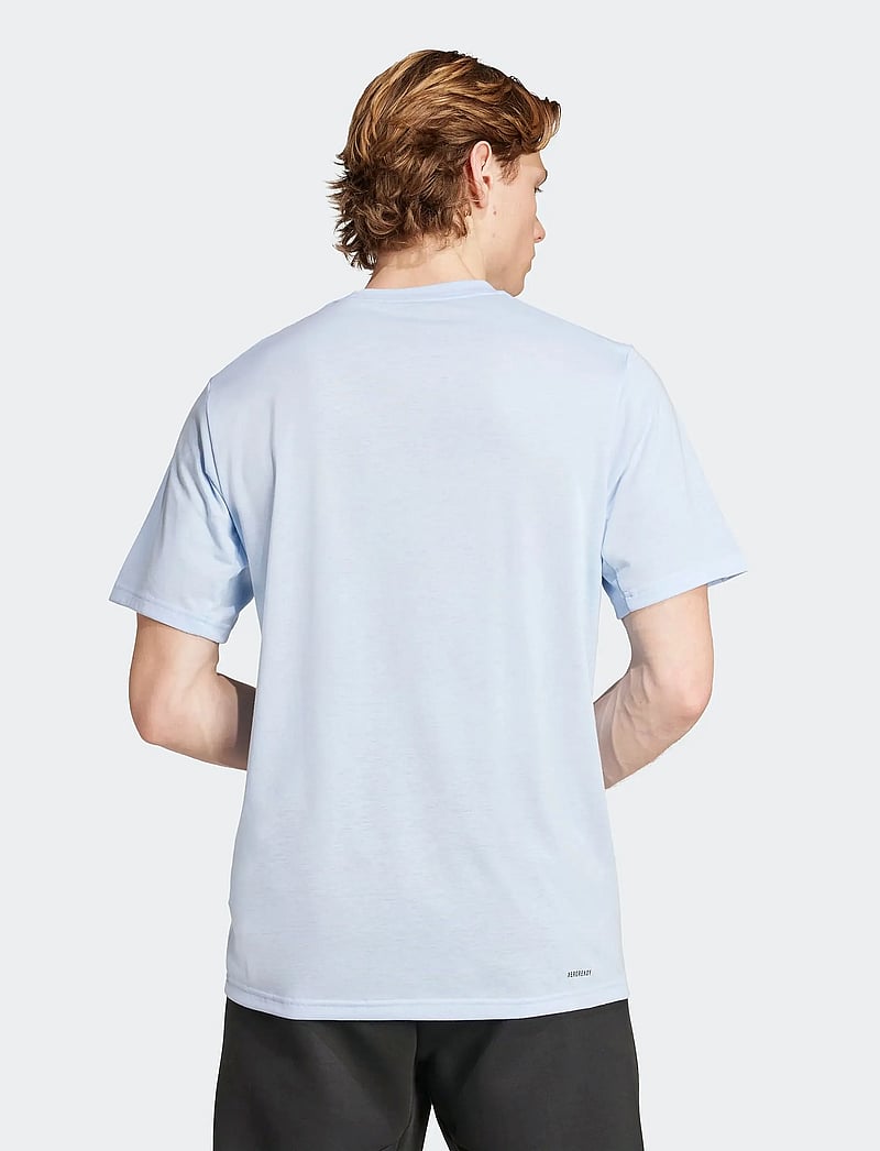 adidas Performance - TR-ES FR T - t-shirts - globlu/black - 3