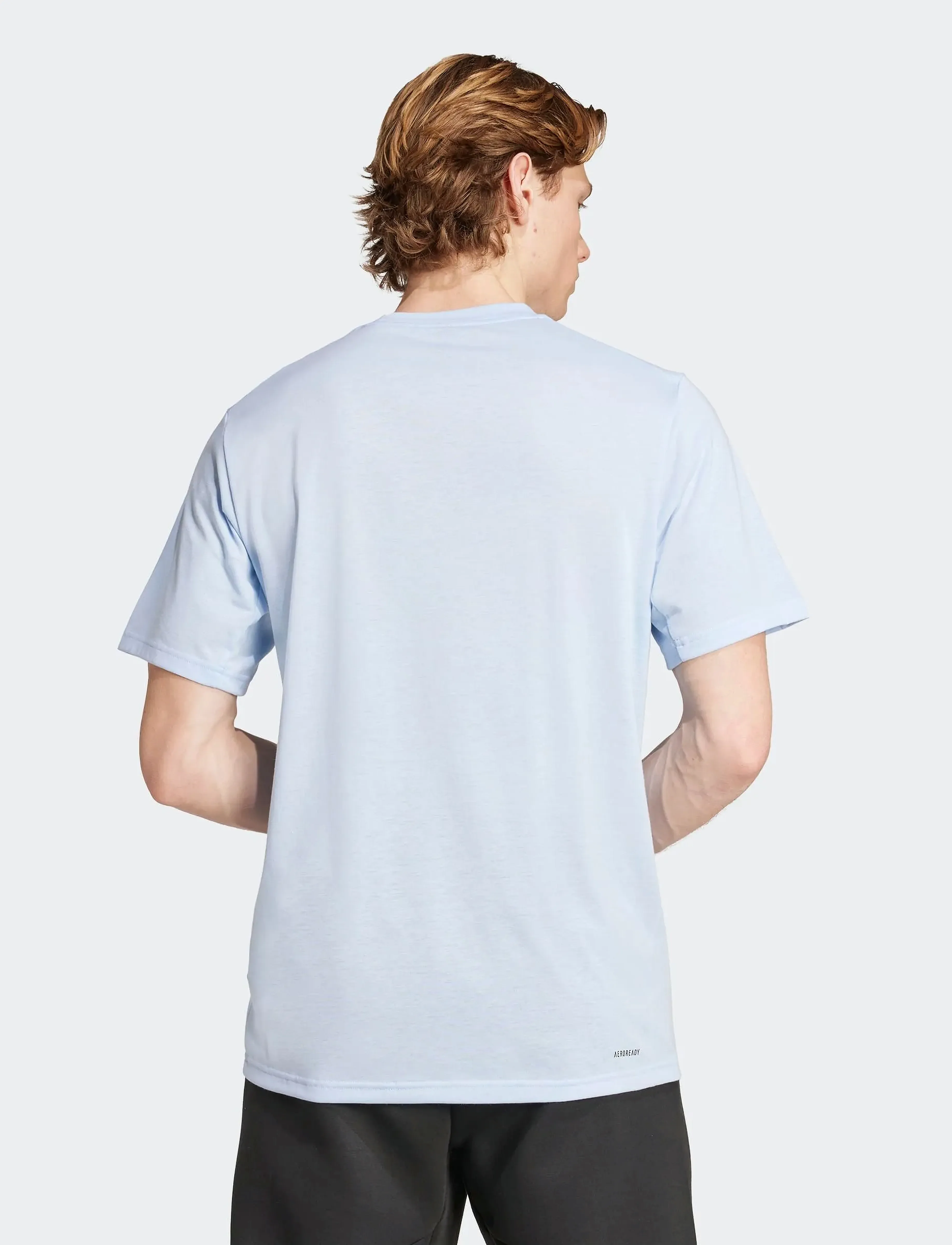 adidas Performance - TR-ES FR T - t-shirts - globlu/black - 3