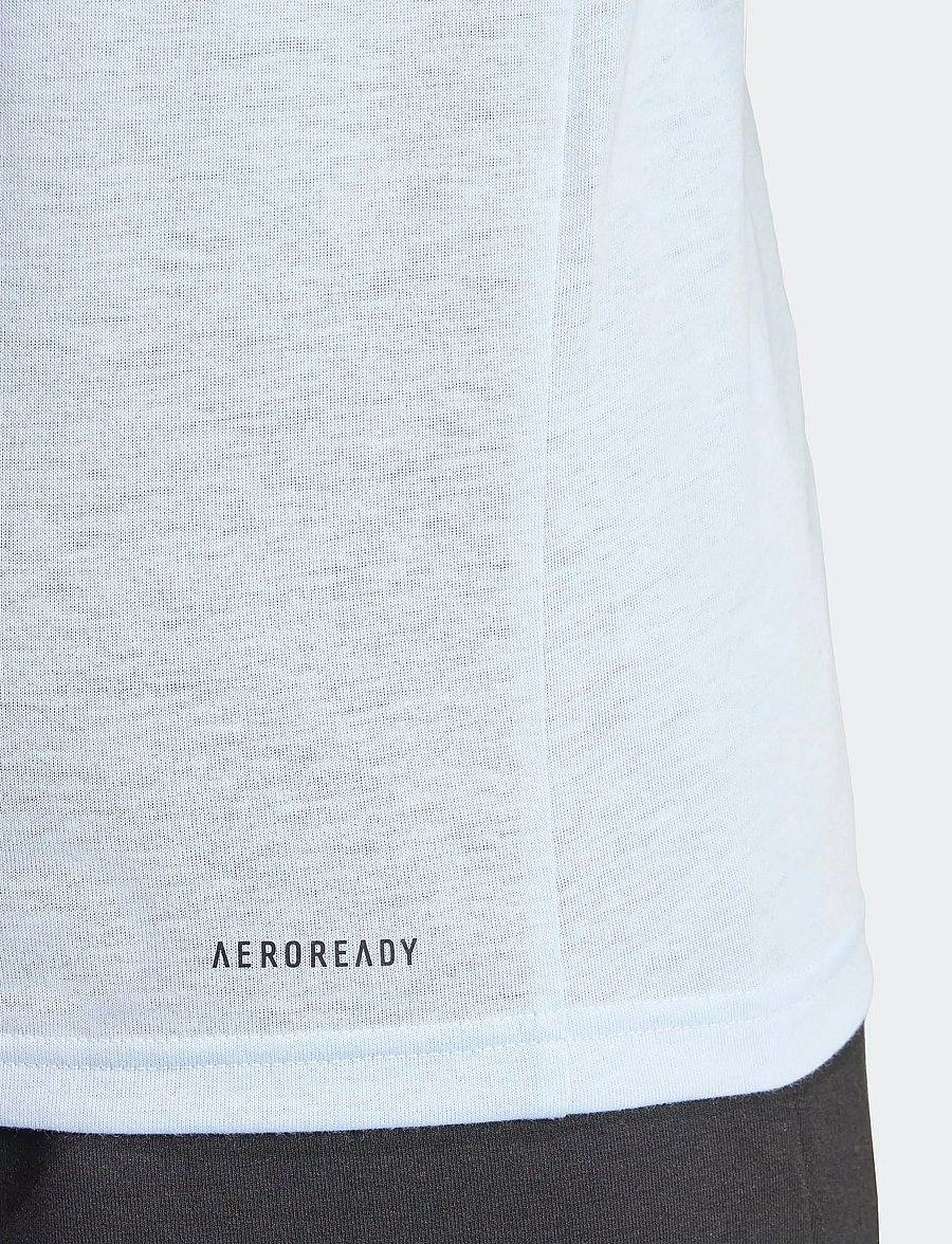 adidas Performance - TR-ES FR T - t-shirts - globlu/black - 5