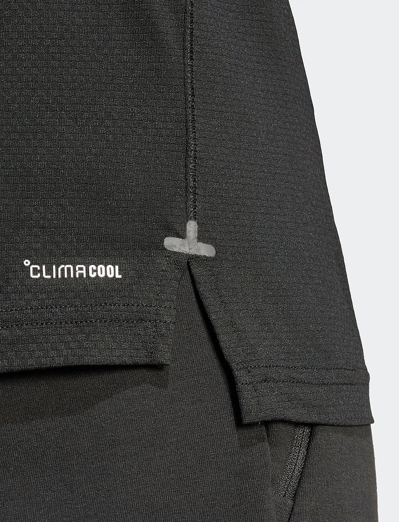 adidas Performance - GYM+ 3S 1/4 ZIP - fleece & mellanlager - black/white - 2