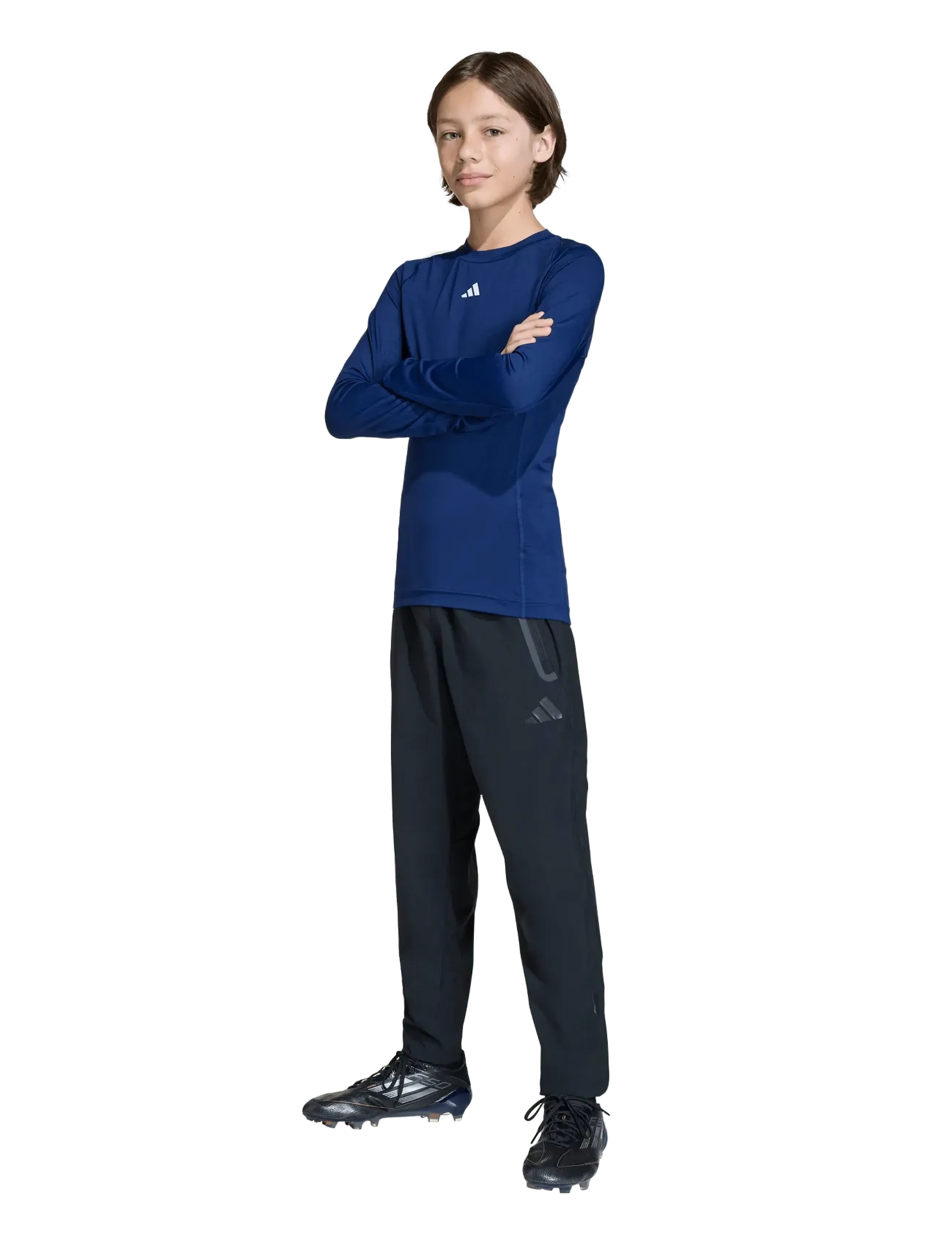 adidas Performance Tf Ls Tee Y, 176, Navy, T-Shirts > Sportstoppe, Børn