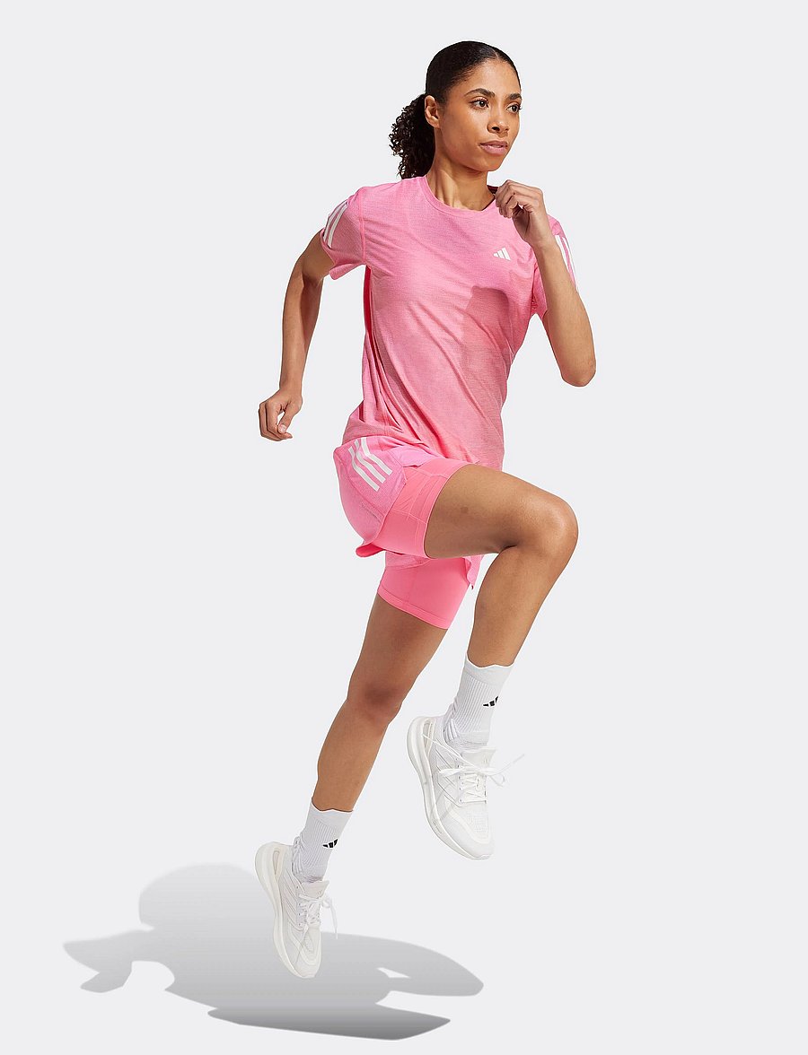 adidas Performance - OTR B TEE - t-shirts - lucpnk/white - 0