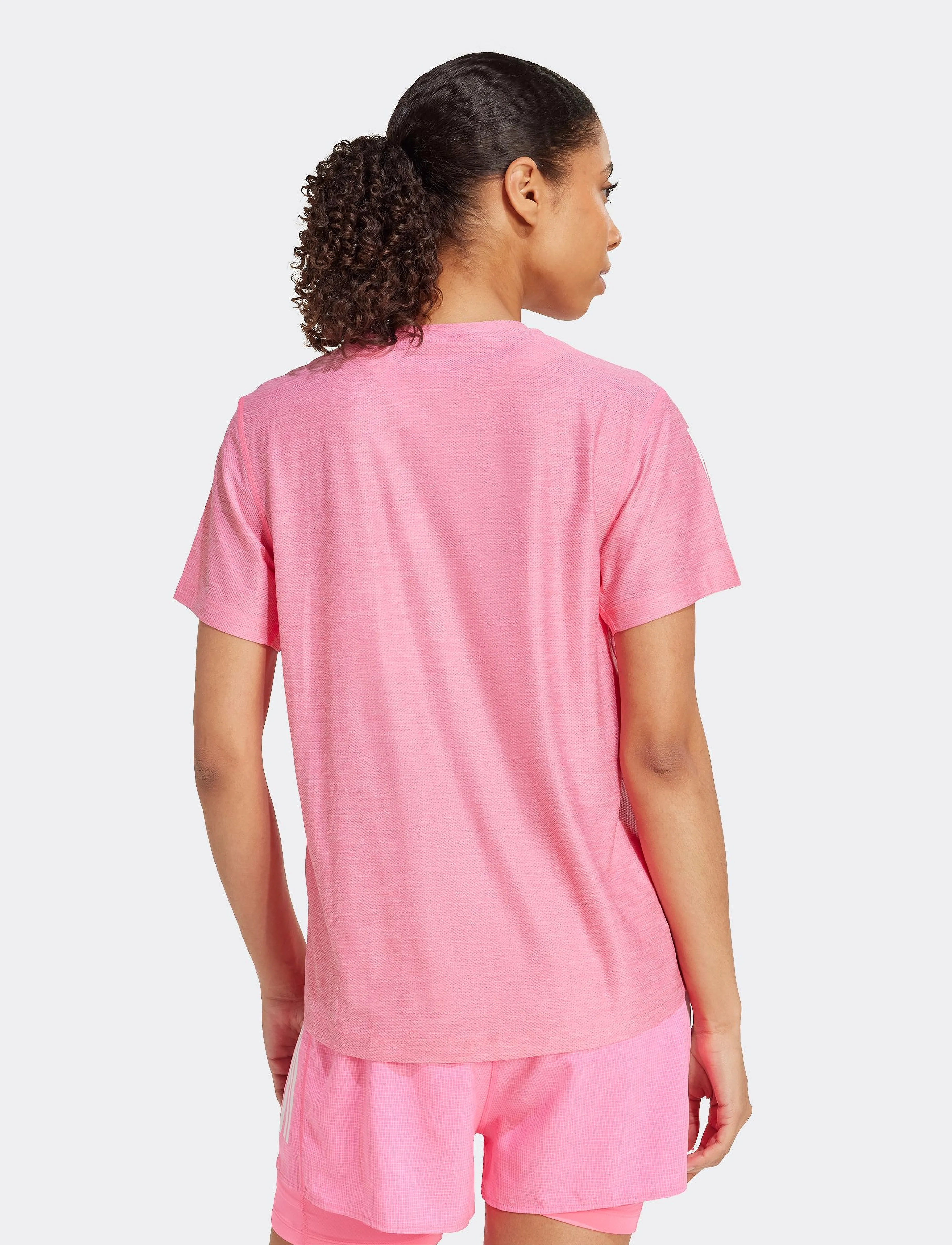 adidas Performance - OTR B TEE - t-shirts - lucpnk/white - 3