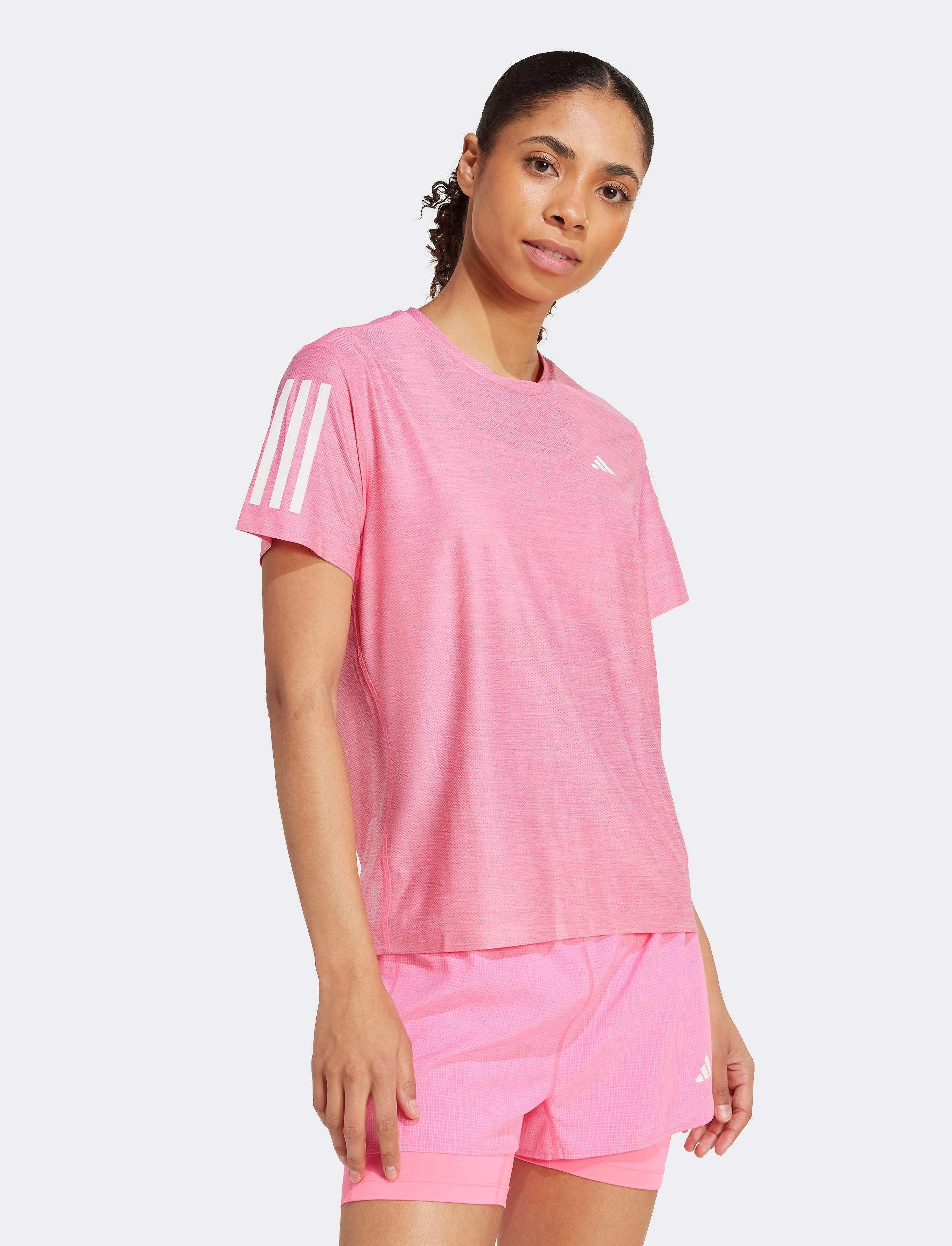 adidas Performance - OTR B TEE - t-shirts - lucpnk/white - 4