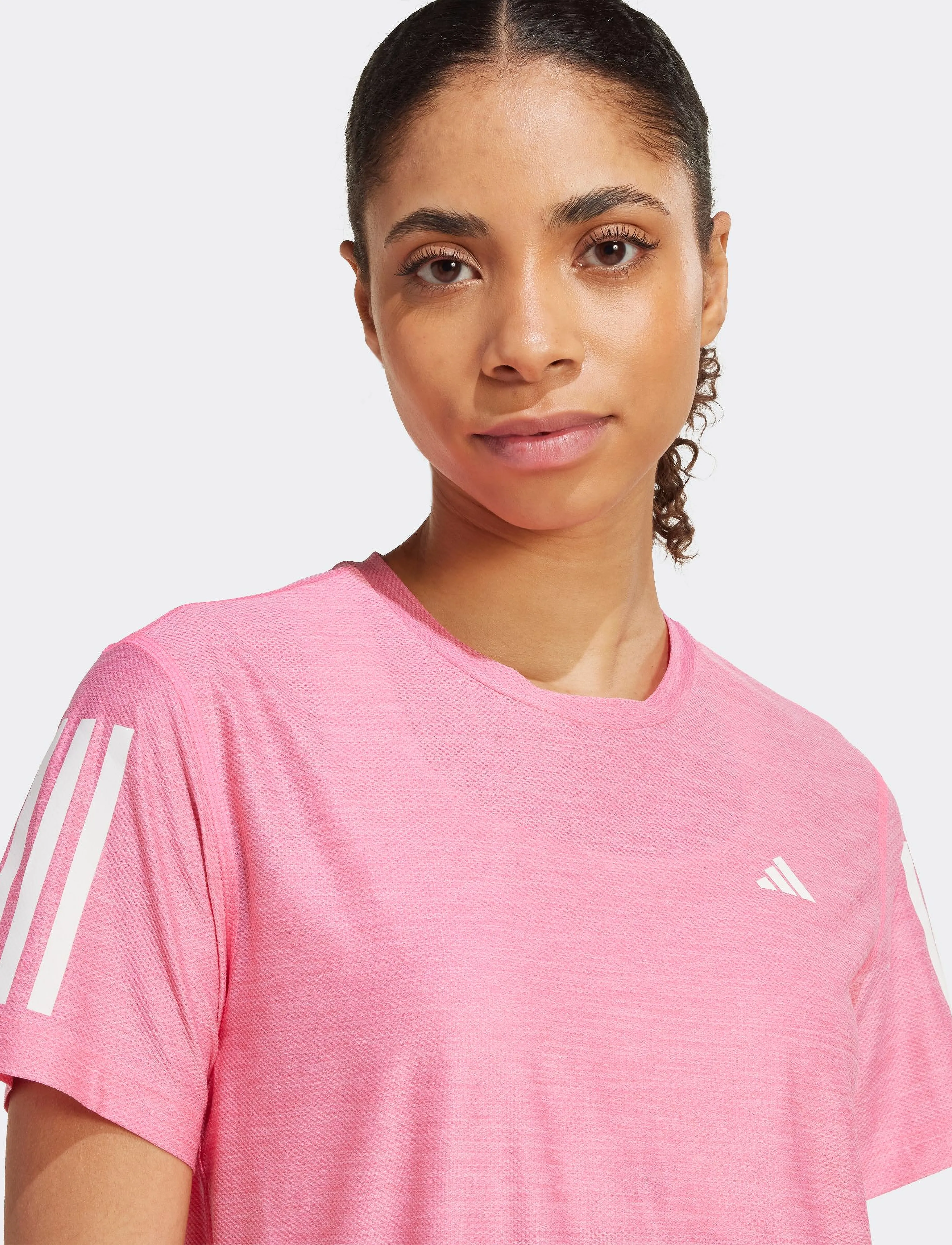 adidas Performance - OTR B TEE - t-shirts - lucpnk/white - 5