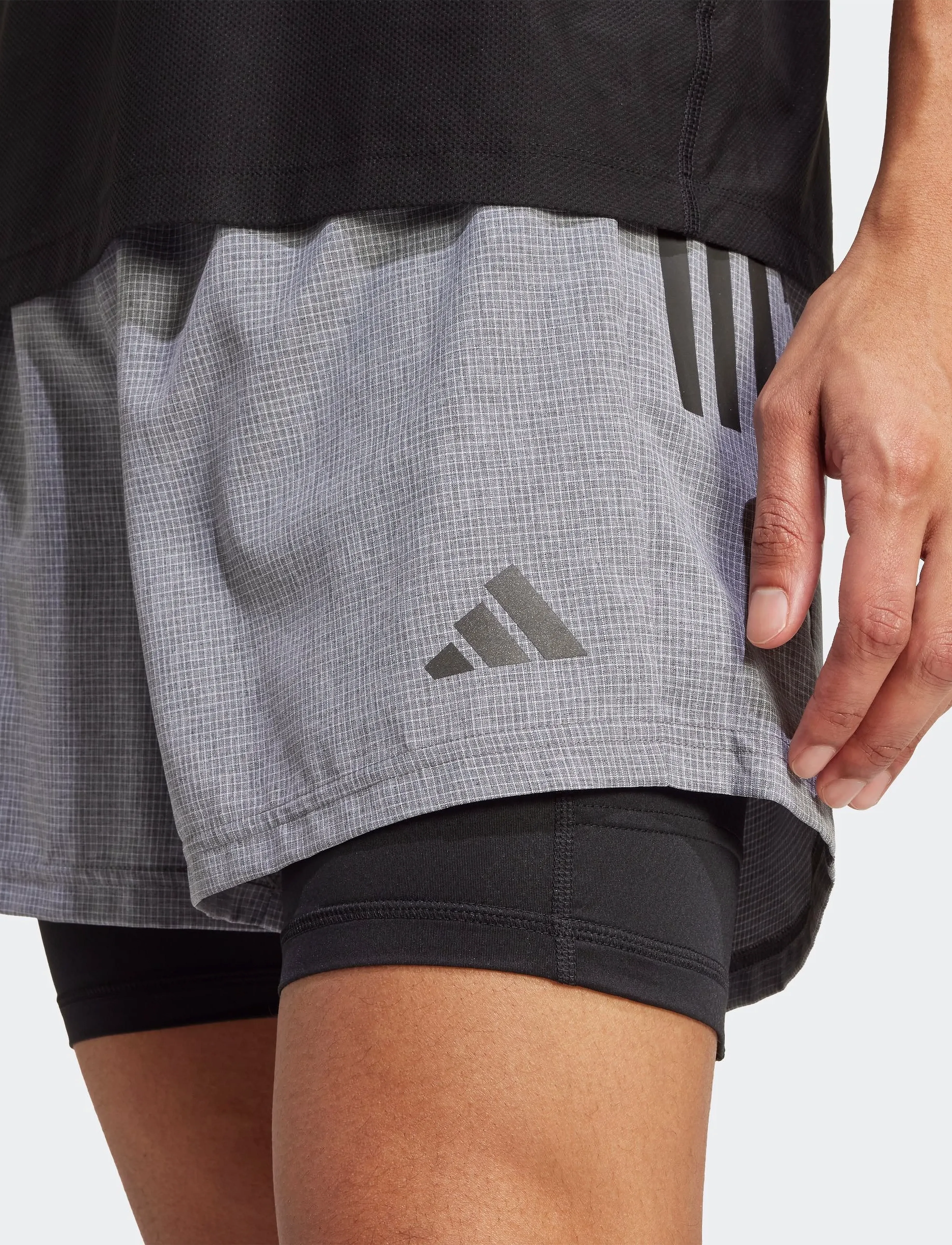 adidas Performance - OTR B S 2in1 M - løbeshorts - grsime - 5
