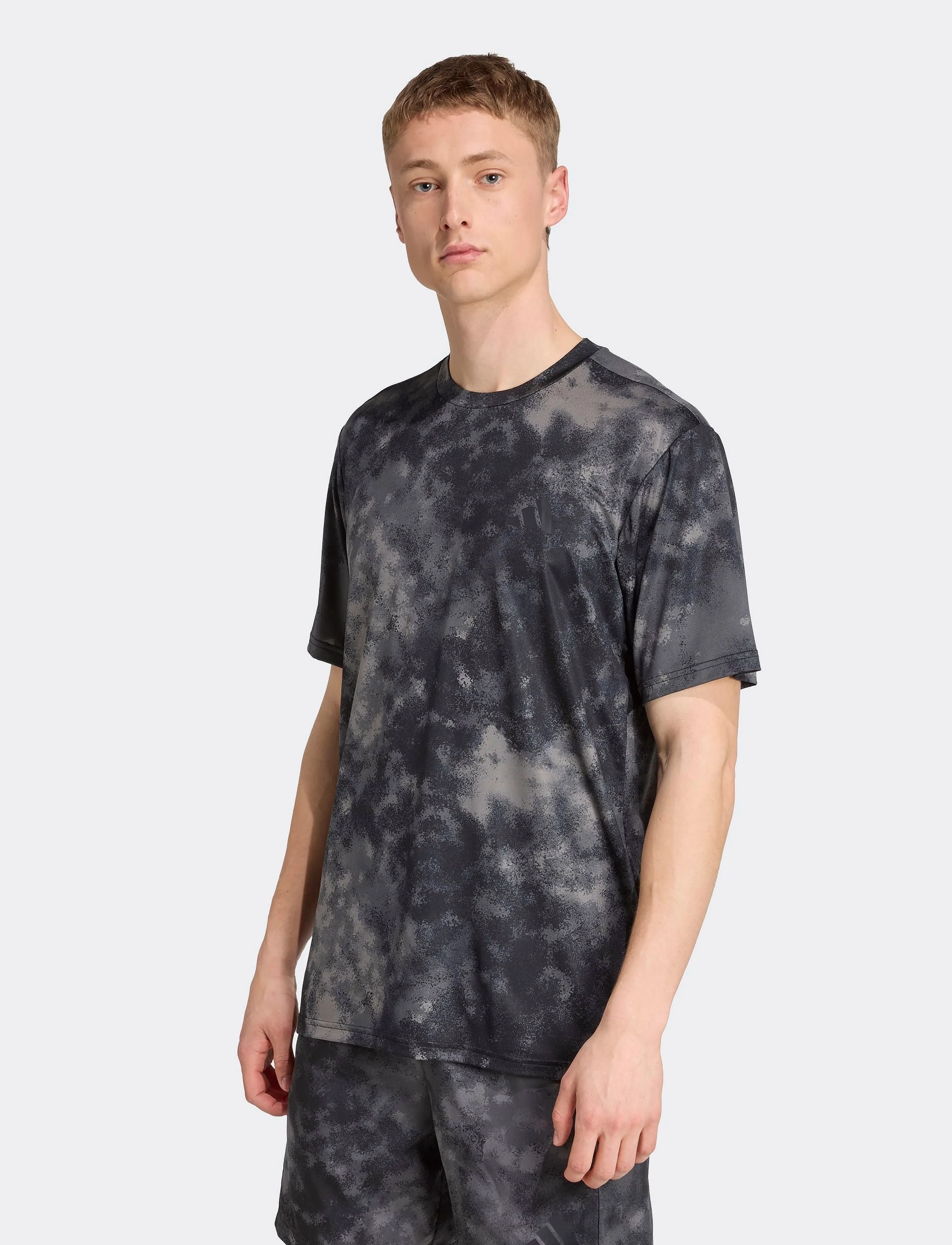 adidas Performance Sea Aop Tee, Mænd, Trykt T-shirt, Sort, Str: L