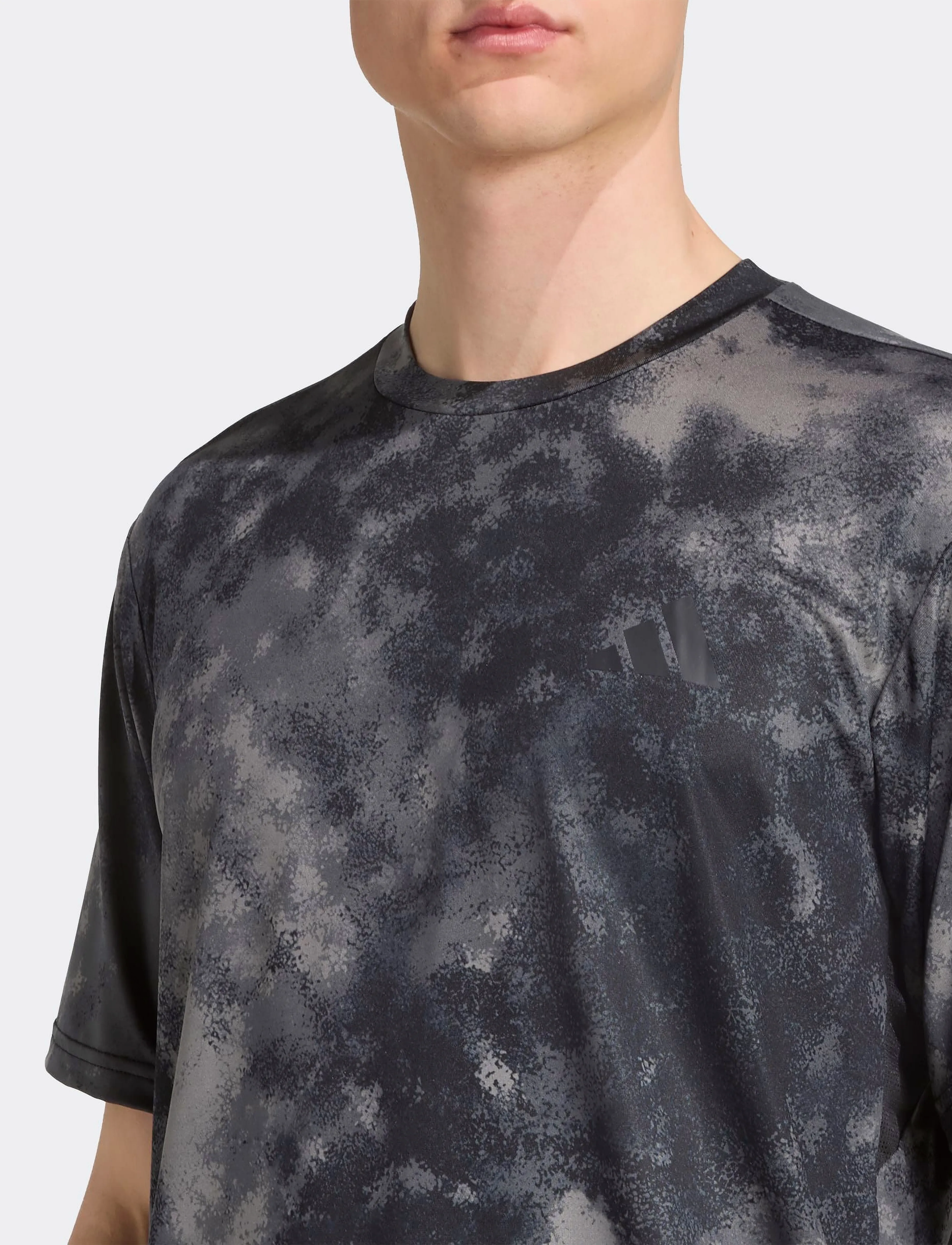 adidas Performance - SEA AOP TEE - t-shirts - black - 2