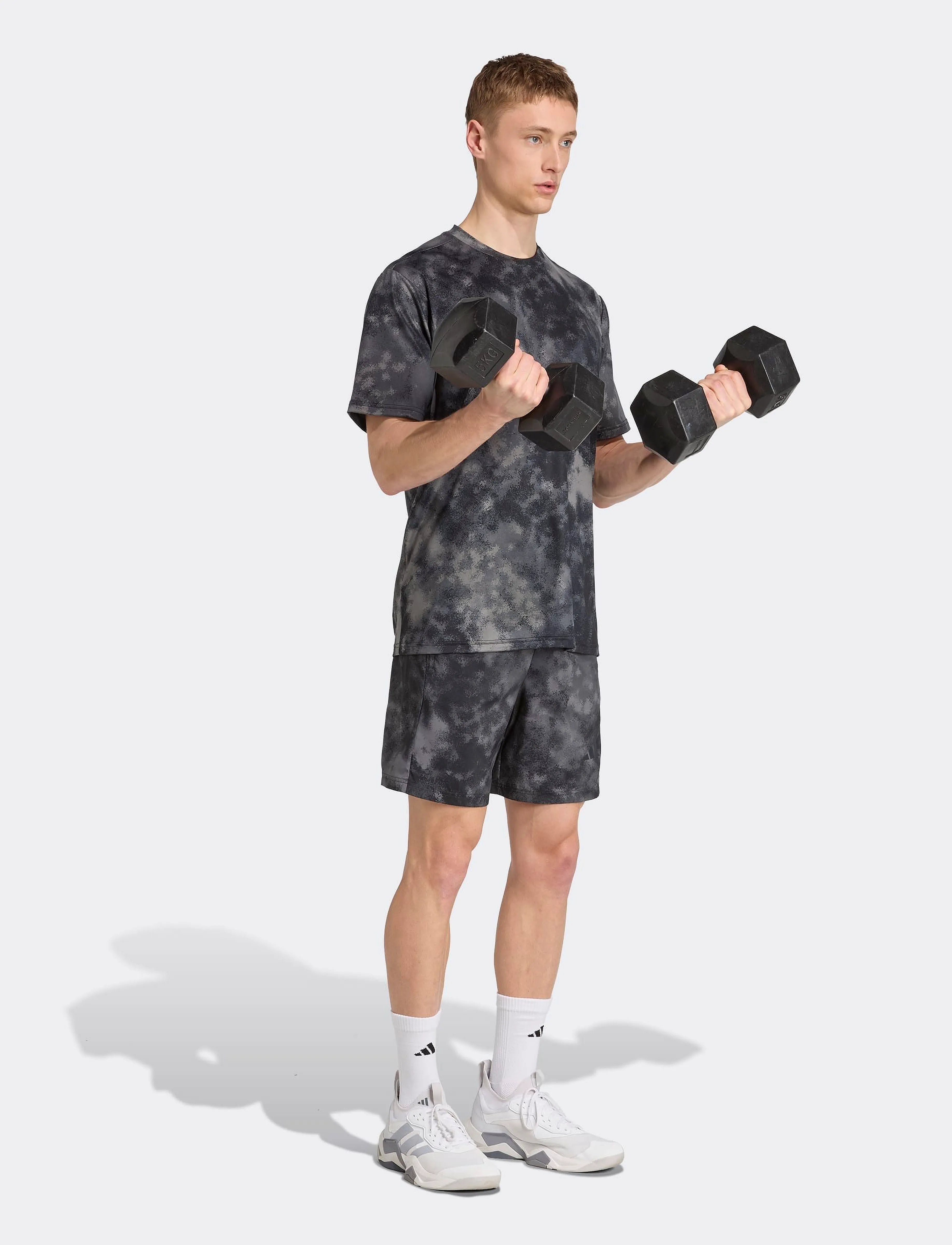adidas Performance - SEA AOP TEE - t-shirts - black - 5