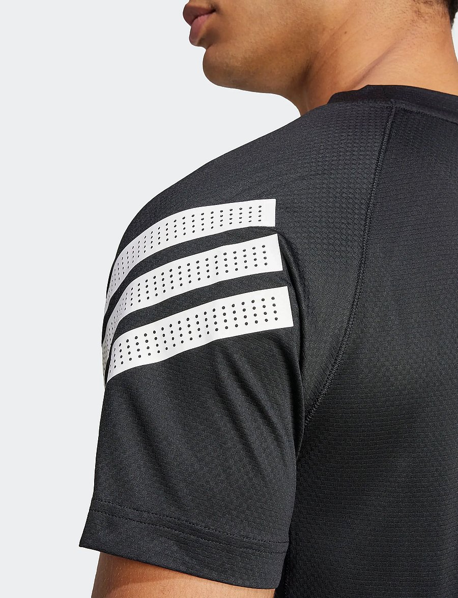 adidas Performance - GYM+ 3S TEE - t-shirts - black/white - 2