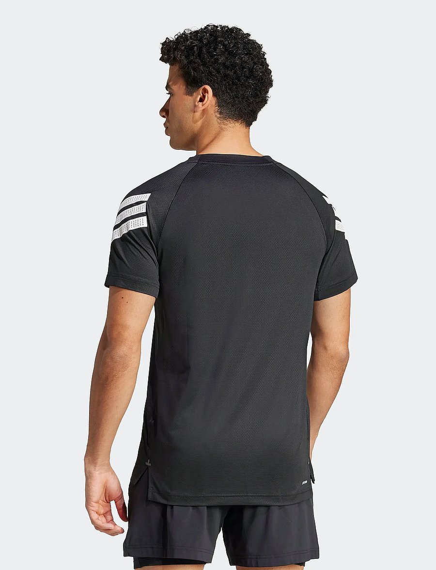 adidas Performance - GYM+ 3S TEE - t-shirts - black/white - 5