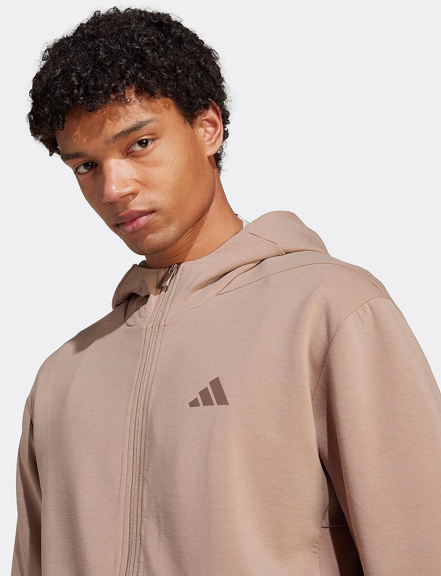 adidas Performance - D4T FULL-ZIP HO - kapuutsiga dressipluusid - chabrn - 3