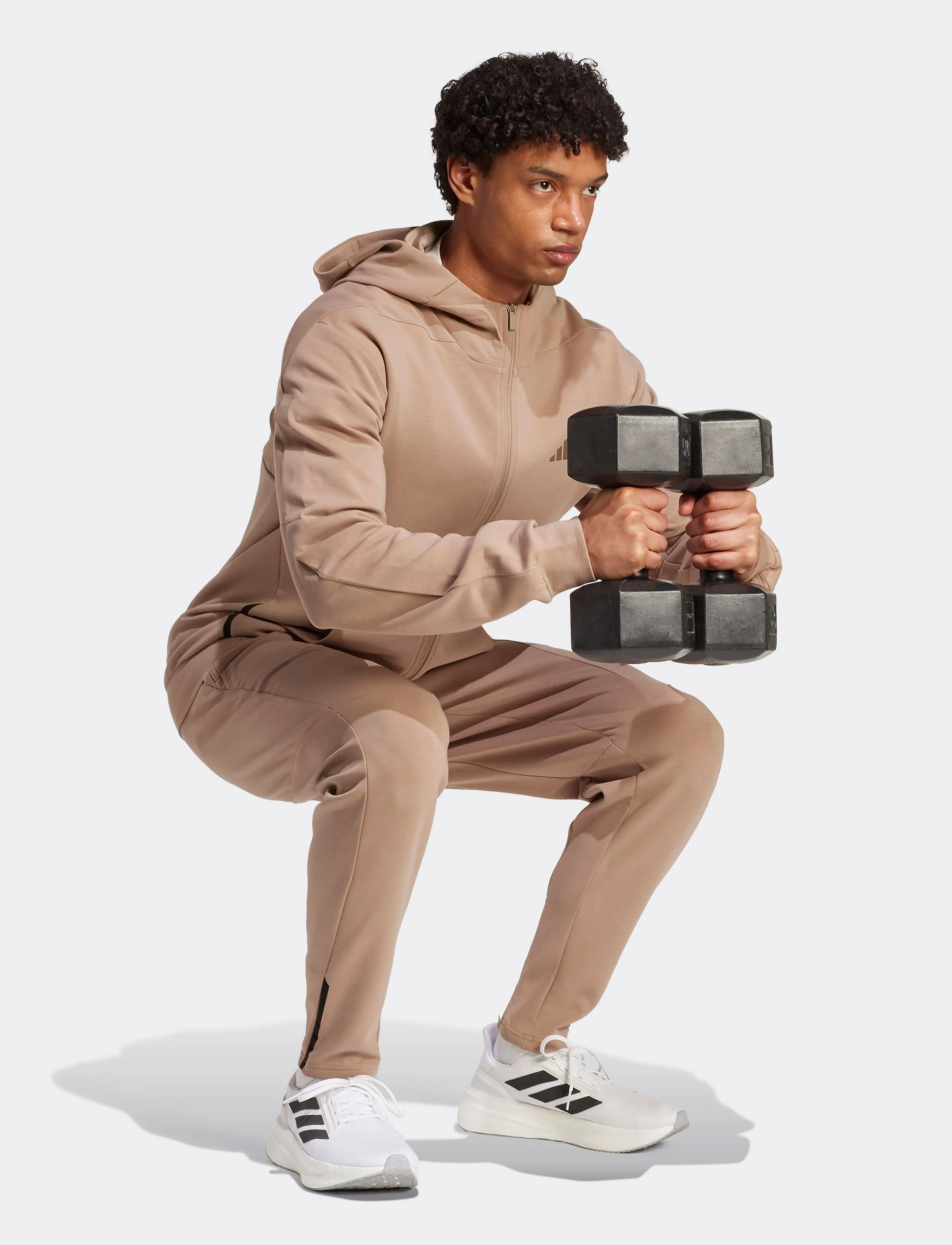 adidas Performance - D4T FULL-ZIP HO - kapuutsiga dressipluusid - chabrn - 5