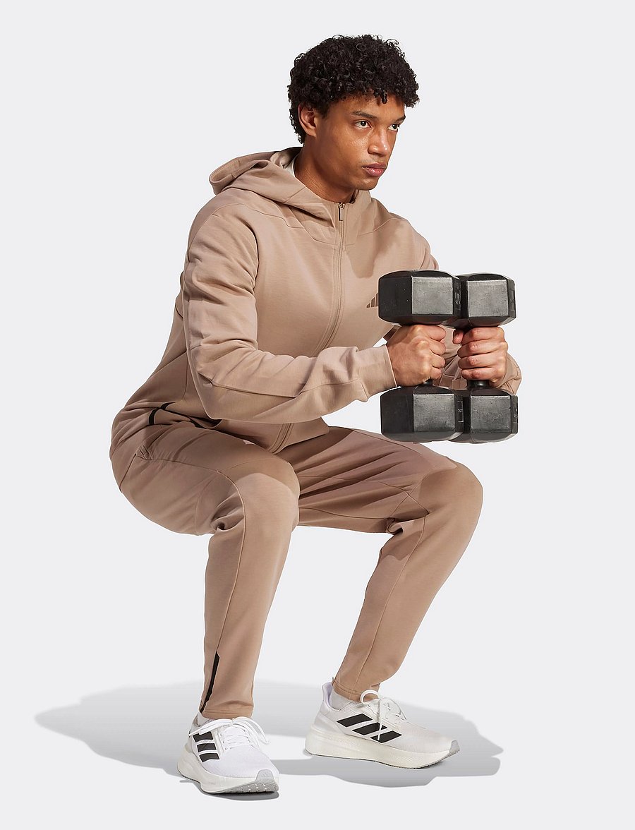 adidas Performance - D4T FULL-ZIP HO - kapuutsiga dressipluusid - chabrn - 5