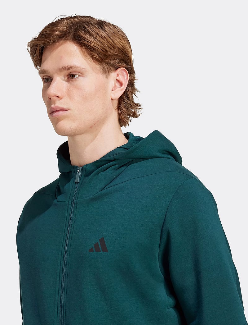 adidas Performance - D4T FULL-ZIP HO - hættetrøjer - aurivy - 5