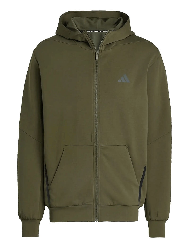 adidas Performance - D4T FULL-ZIP HO - huvtröjor - ngtcar - 1