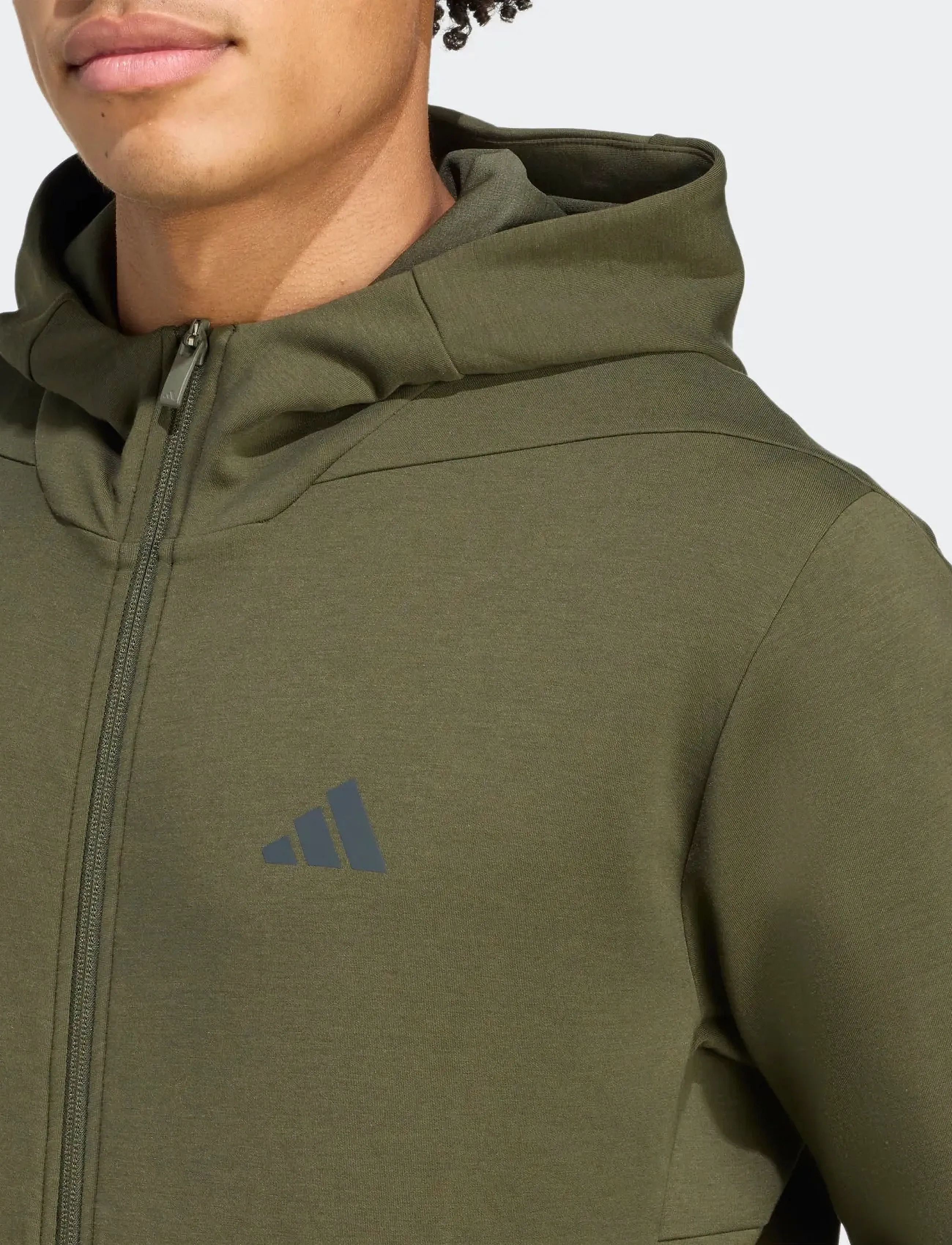adidas Performance - D4T FULL-ZIP HO - huvtröjor - ngtcar - 5
