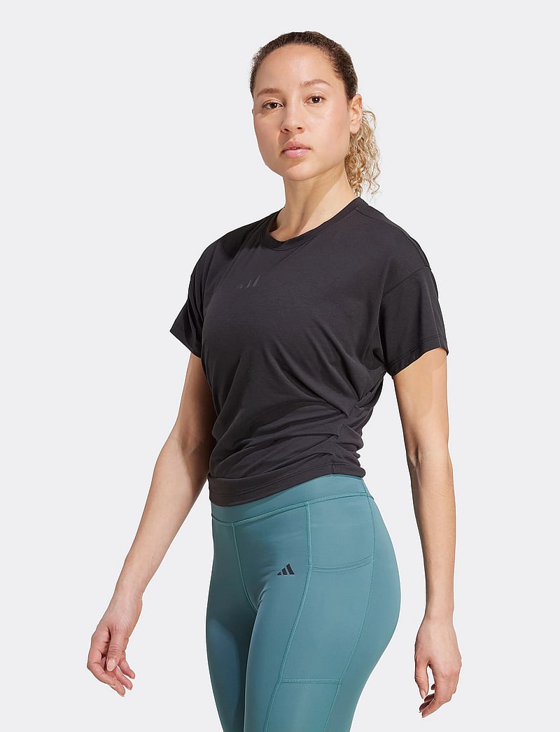 adidas Performance - Power Tee - t-shirts - black - 0