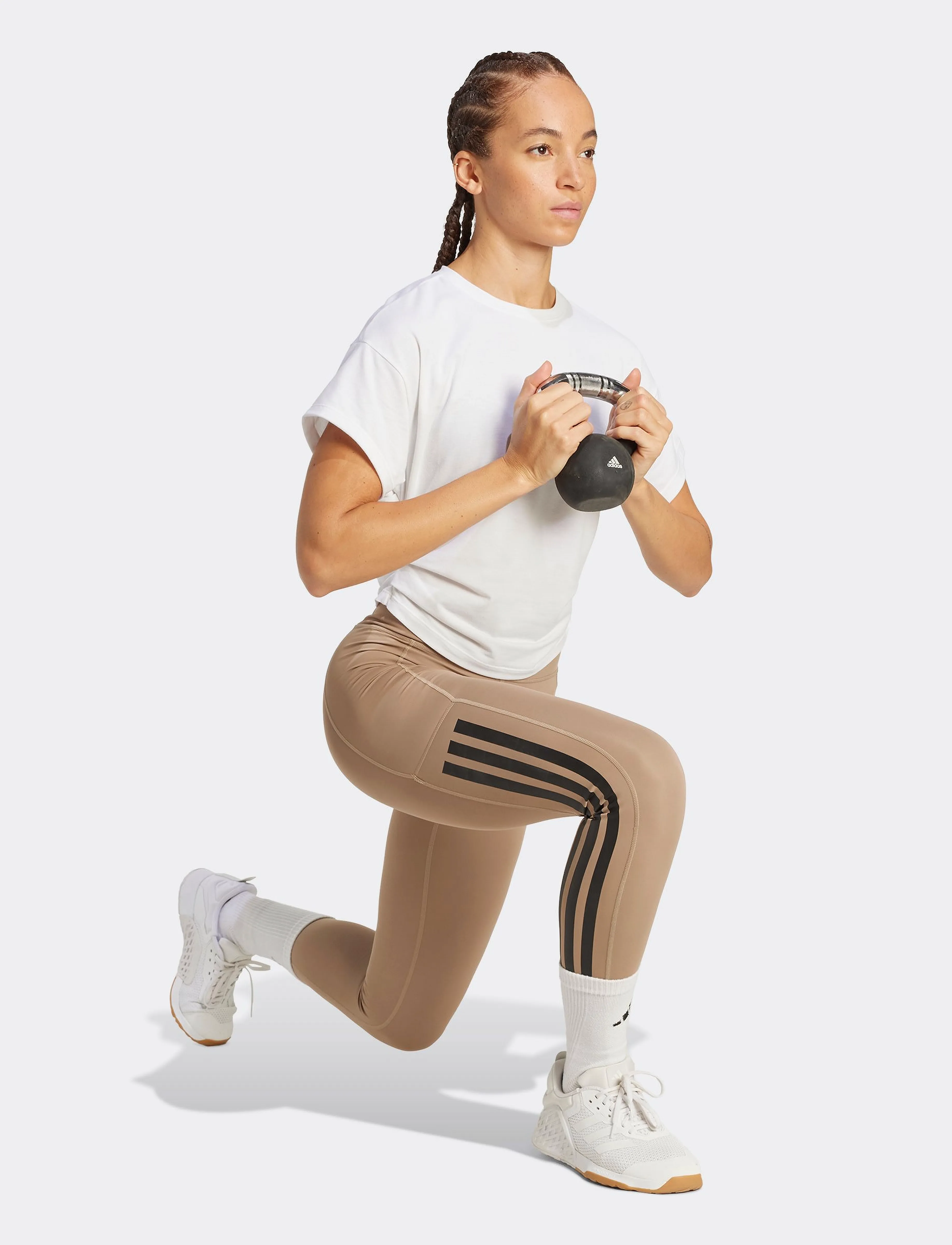 adidas Performance - PrimeLift Tee - t-shirts - white - 5