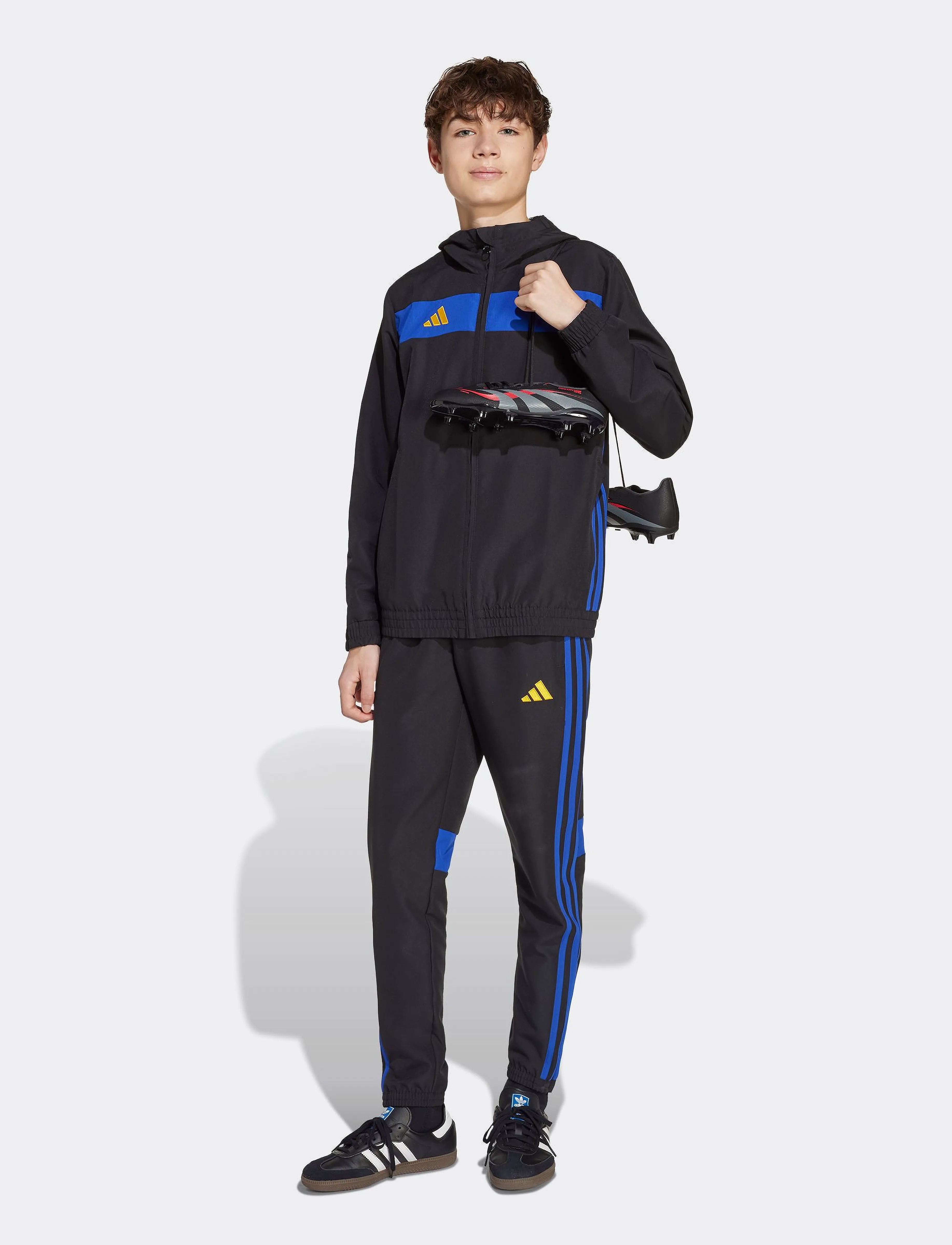 adidas Performance - TIRO ES W HOODY - hettegensere - black/selubl/creyel - 5
