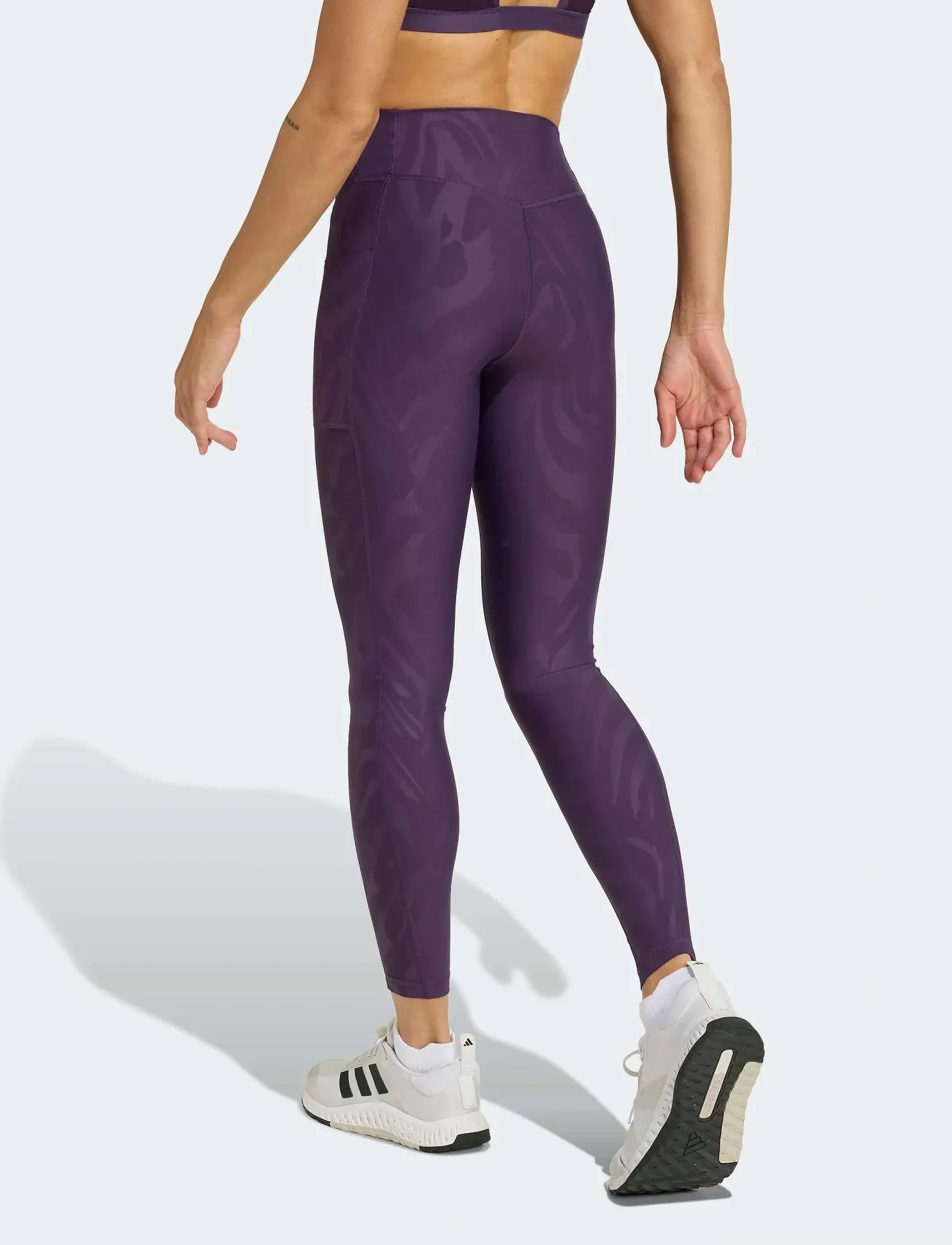 adidas Performance - OPTIME AOP - 7/8 længde - aurplu - 2
