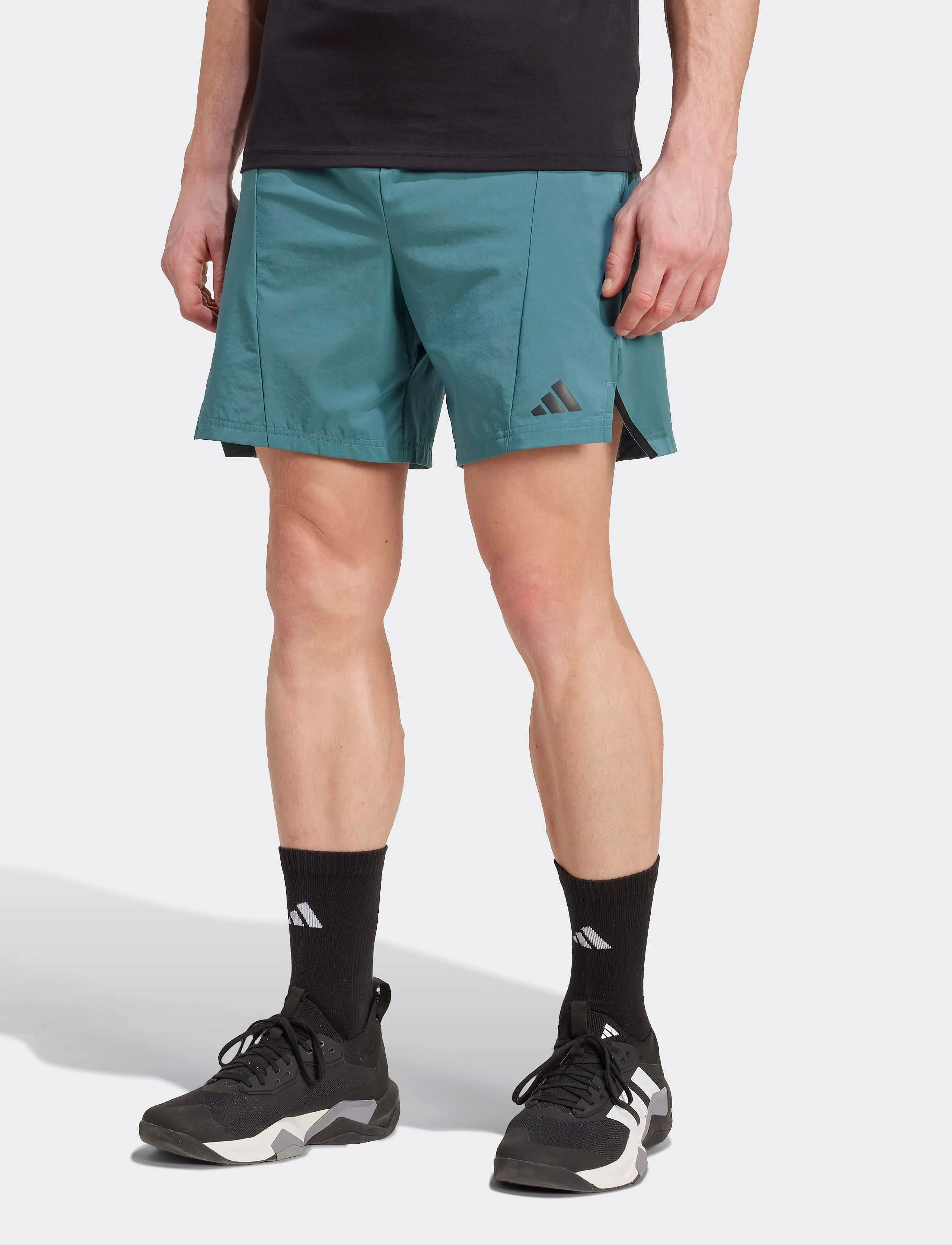 adidas Performance D4T Short, XS 18 cm, Blue, Sport Shorts > Sport Training Shorts, Herre