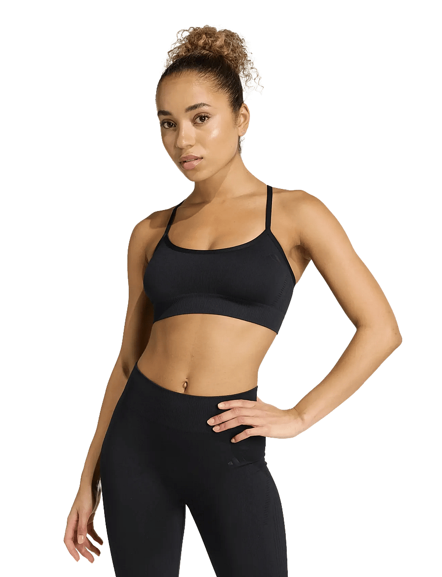 adidas Performance - WE KNIT LS BRA - spordirinnahoidjad - black - 3