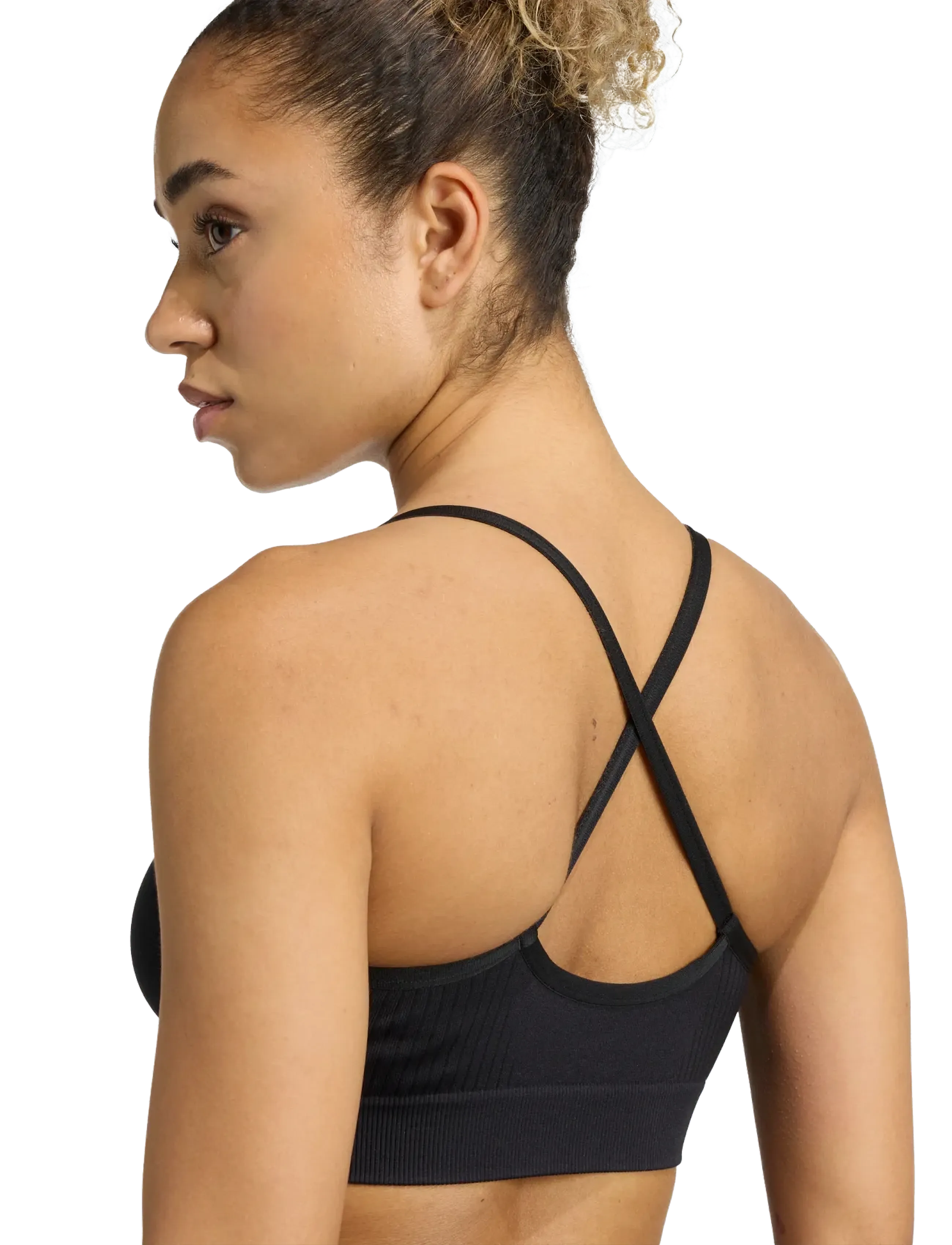 adidas Performance - WE KNIT LS BRA - spordirinnahoidjad - black - 5