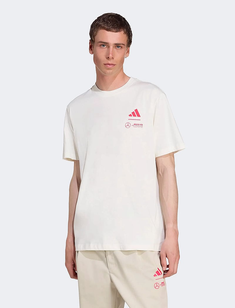 adidas Performance - MER SP GFXTEE M - t-shirts - owhite - 0