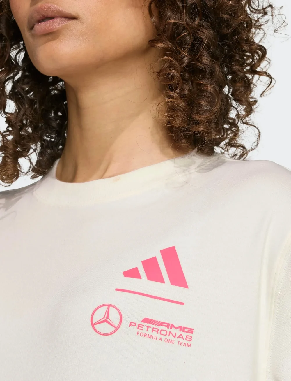 adidas Performance - MER SP GFXTEE W - t-shirts - owhite - 2