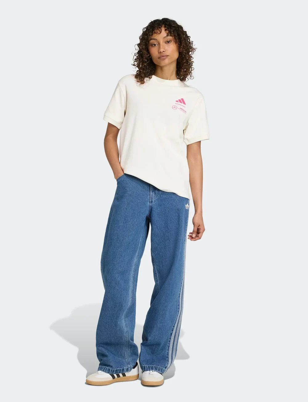 adidas Performance - MER SP GFXTEE W - t-shirts - owhite - 5