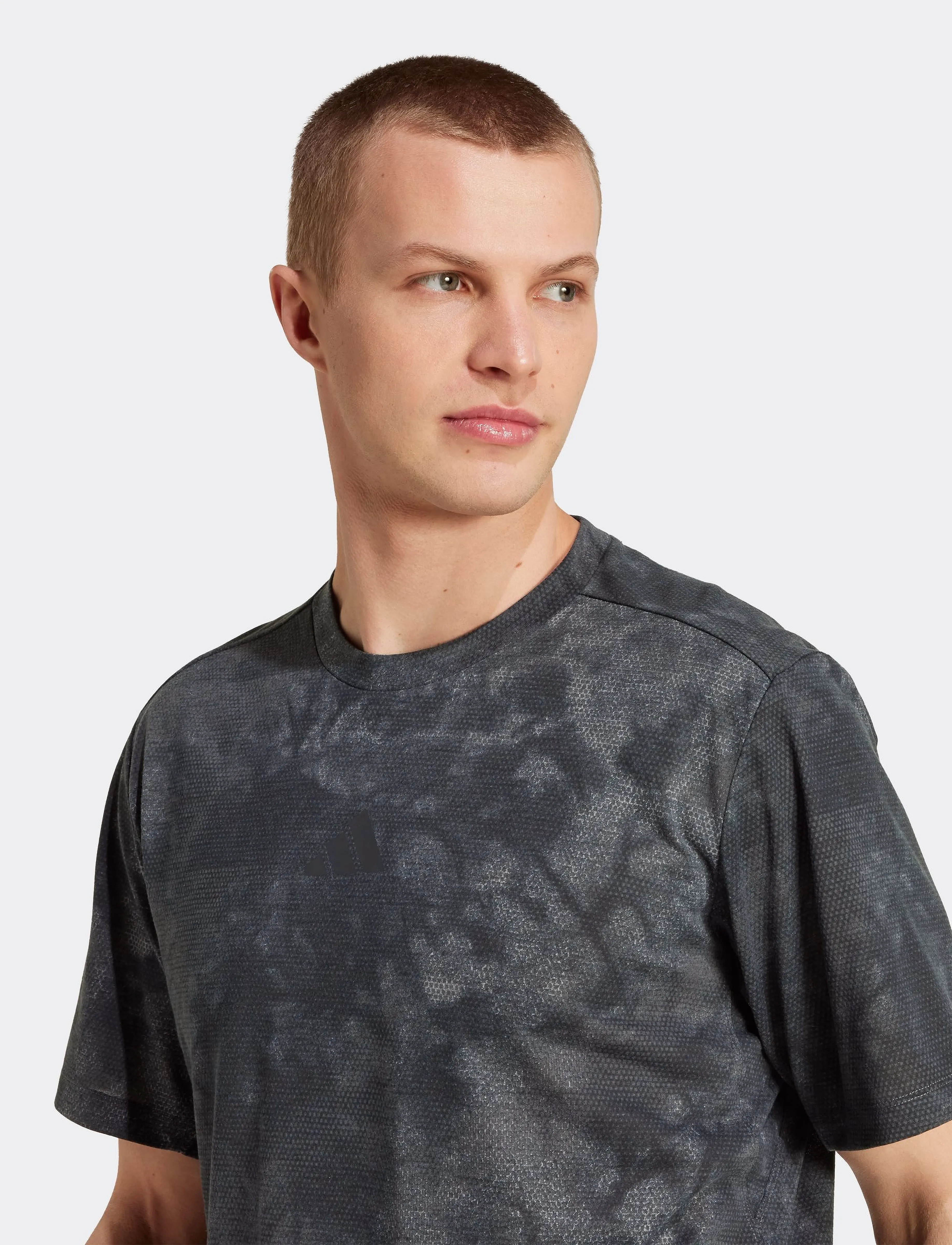 adidas Performance - POWER AOP TEE - t-shirts - grey/gresix/black - 5