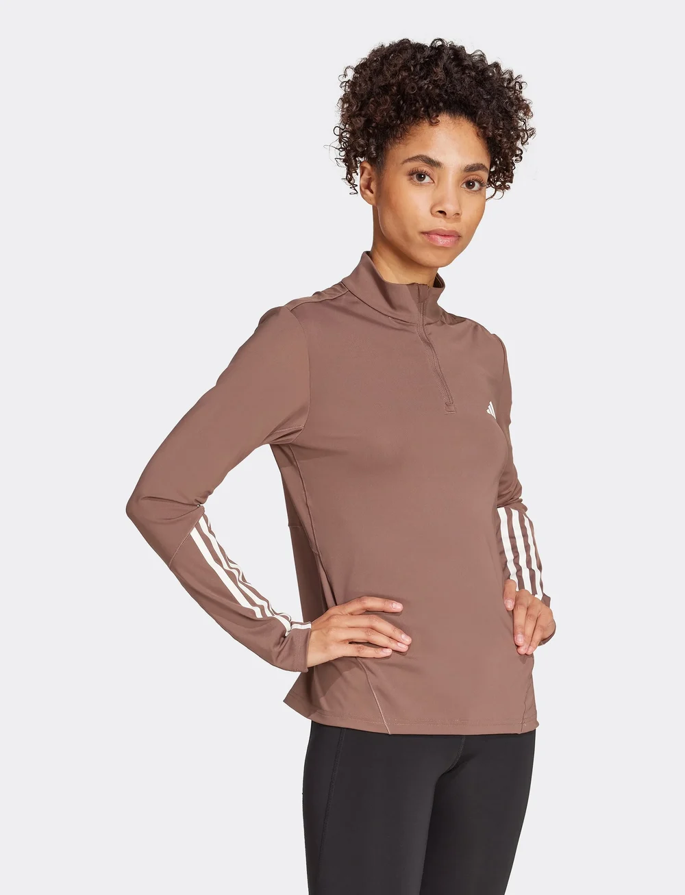 adidas Performance - HYGLM 1/4ZIP - fleece og mellemlag - earstr/white - 0