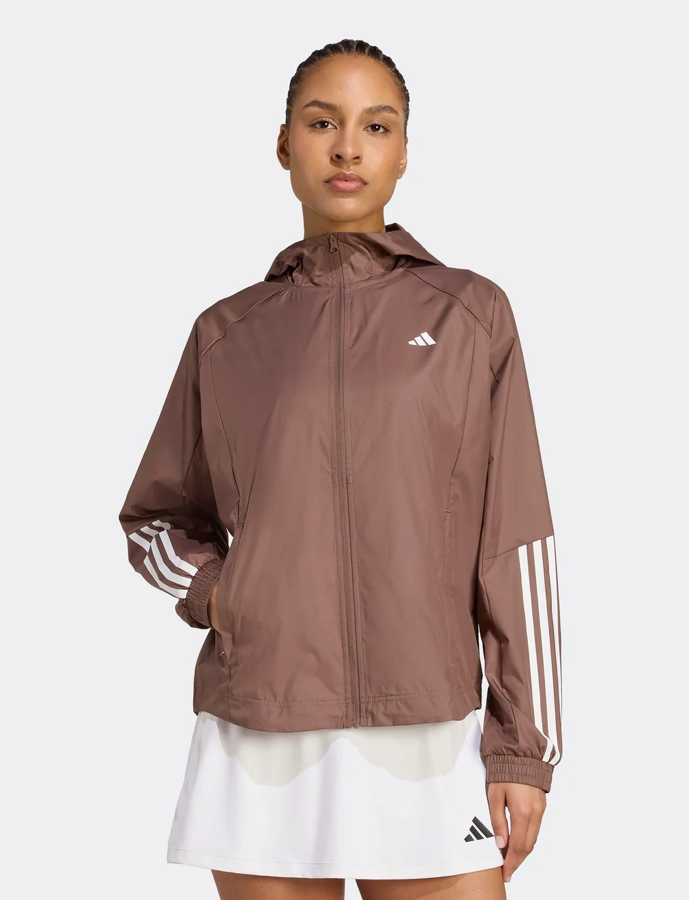 adidas Performance - HYGLM WINDB - treniruočių striukės - earstr/white - 5