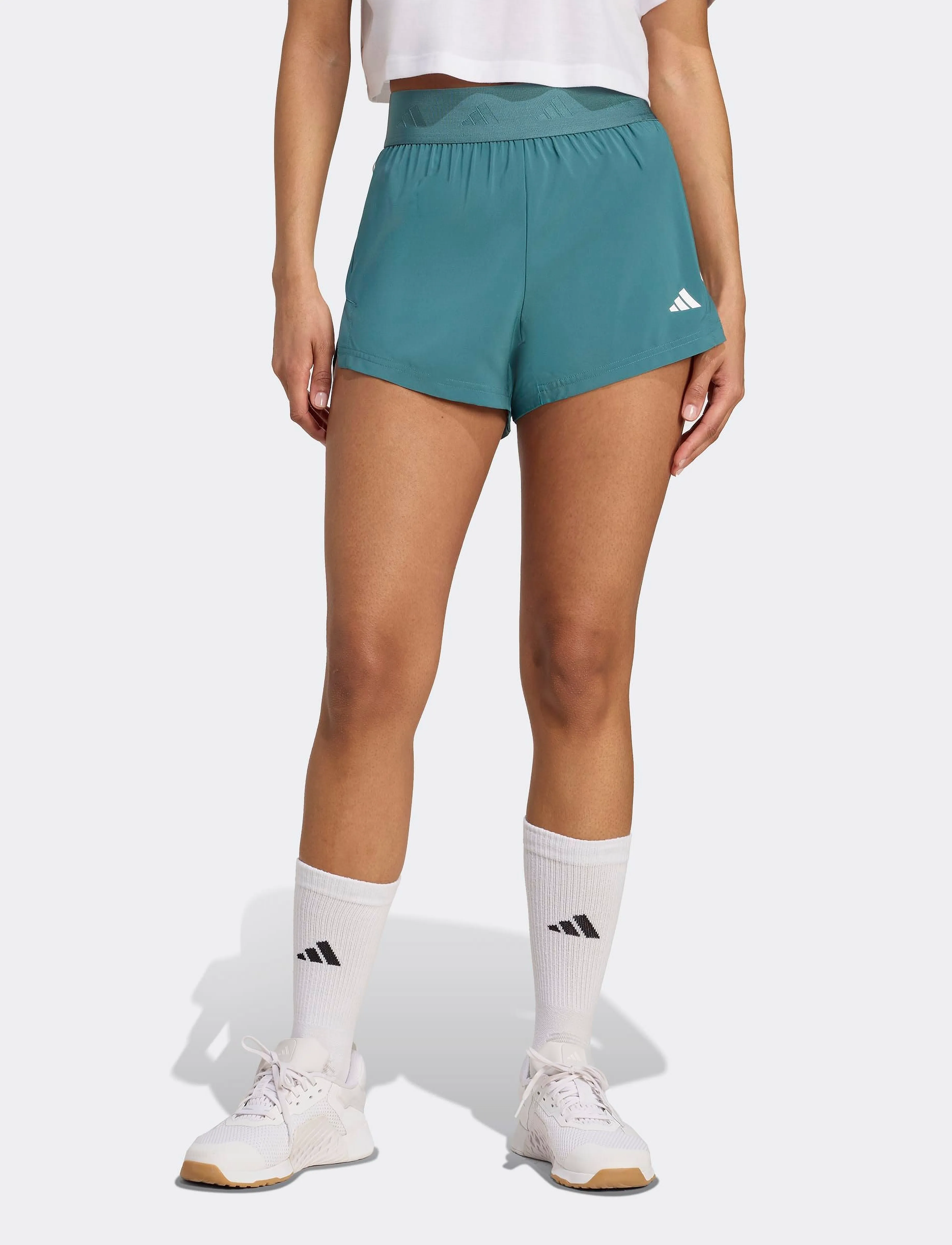 adidas Performance HYGLM WVN SHO - Hosen - PRETEA/WHITE / blue