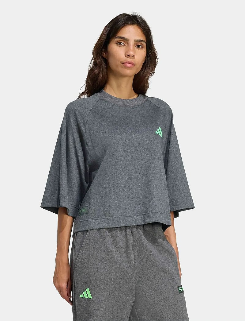 adidas Performance - MER PS TEE SS W - t-shirts - dgreyh - 0