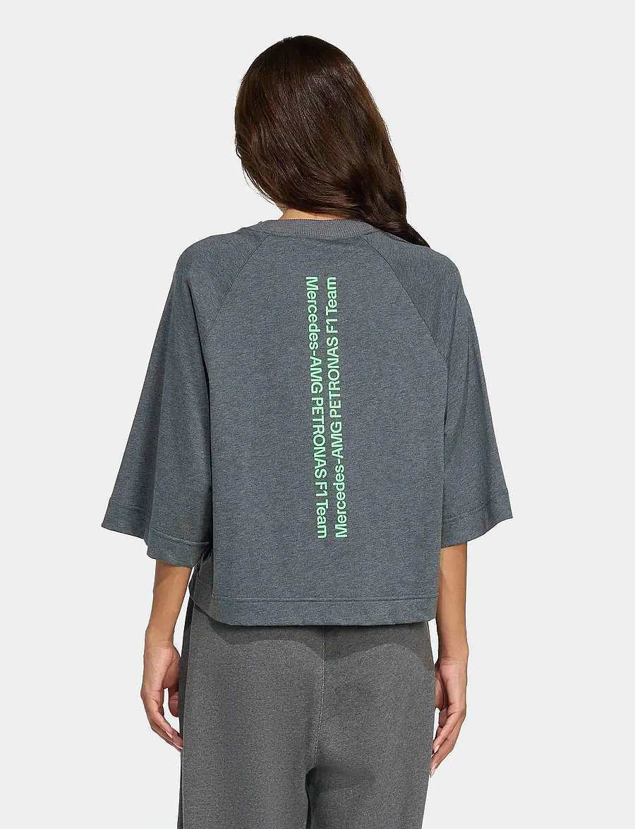 adidas Performance - MER PS TEE SS W - t-shirts - dgreyh - 4