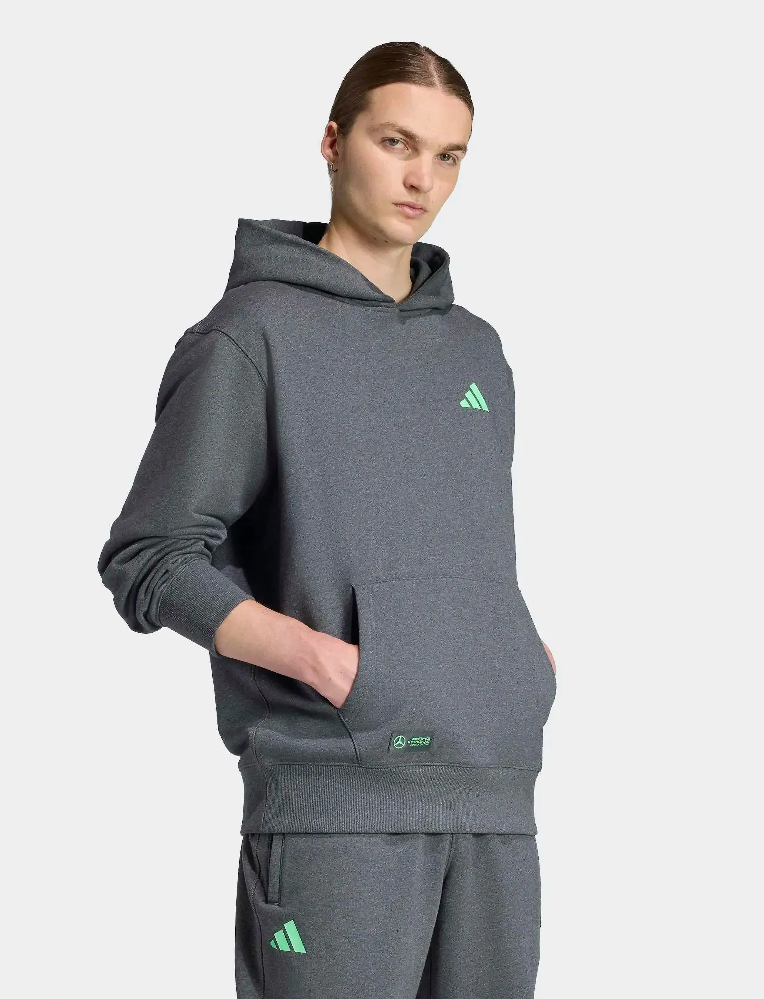 adidas Performance - MER PS HOOD M - kapuzenpullover - dgreyh - 4