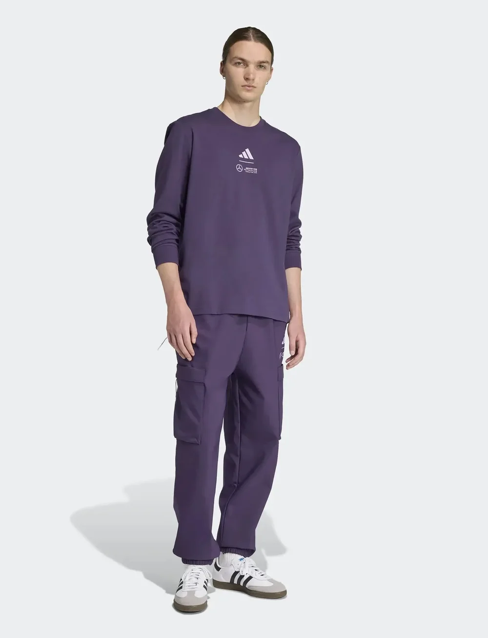 adidas Performance - MER PW TEE LS M - langarmshirts - aurplu - 4