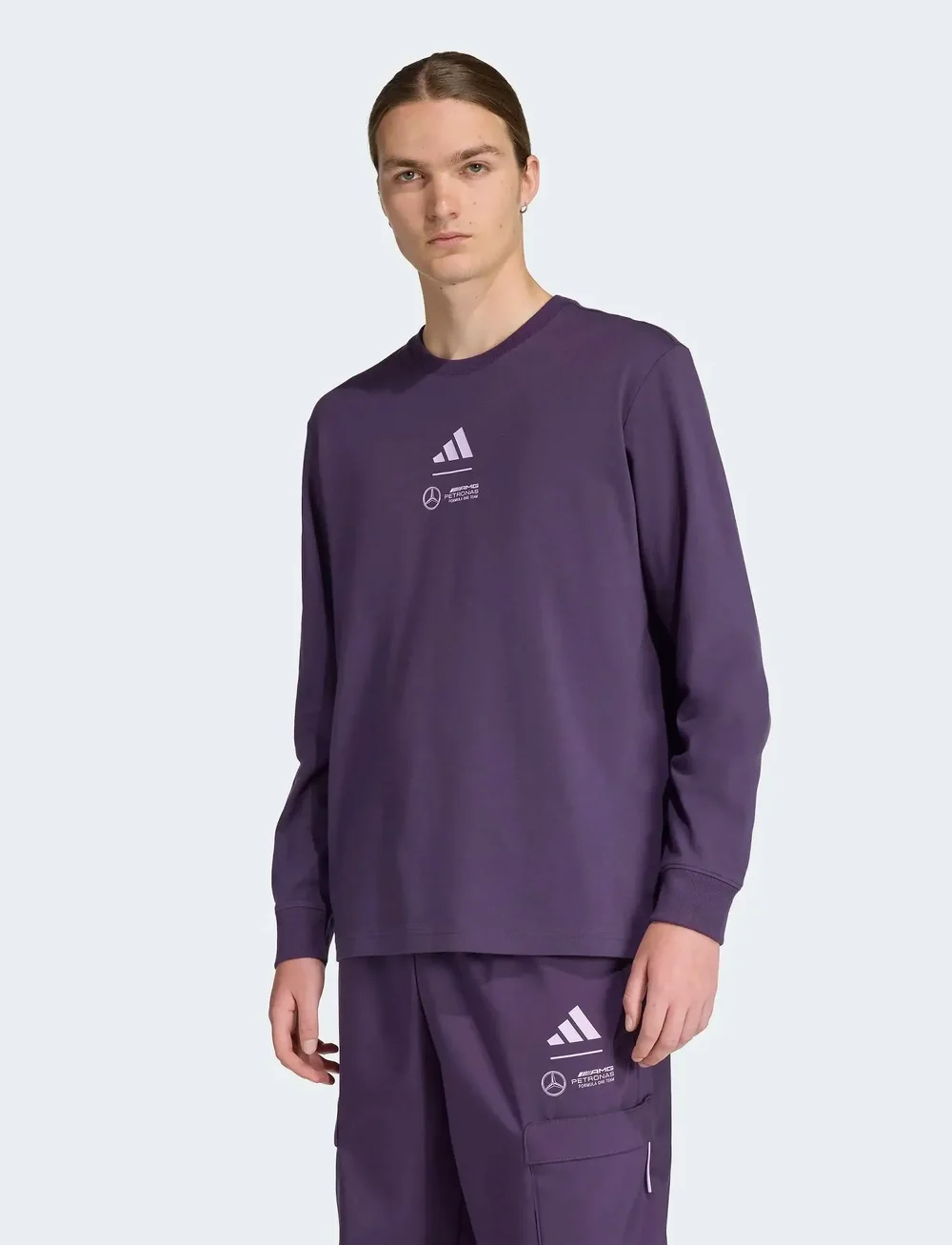 adidas Performance - MER PW TEE LS M - langarmshirts - aurplu - 5