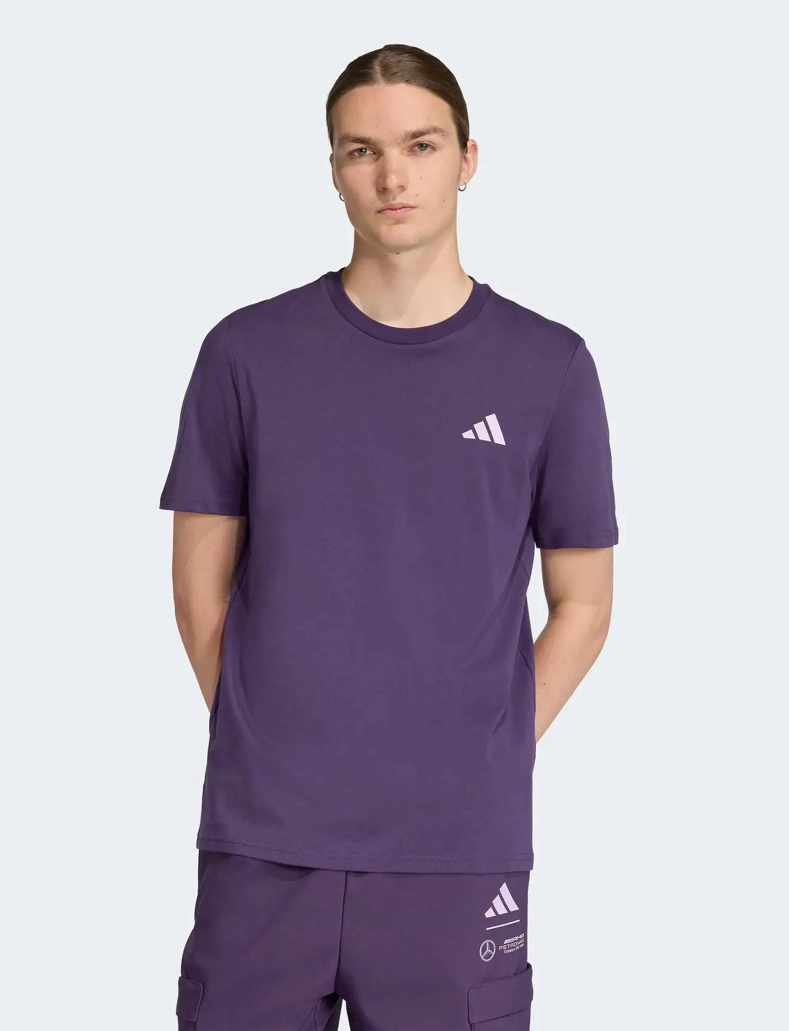 adidas Performance MER PW GFXTEE M - T-Shirts - AURPLU / purple
