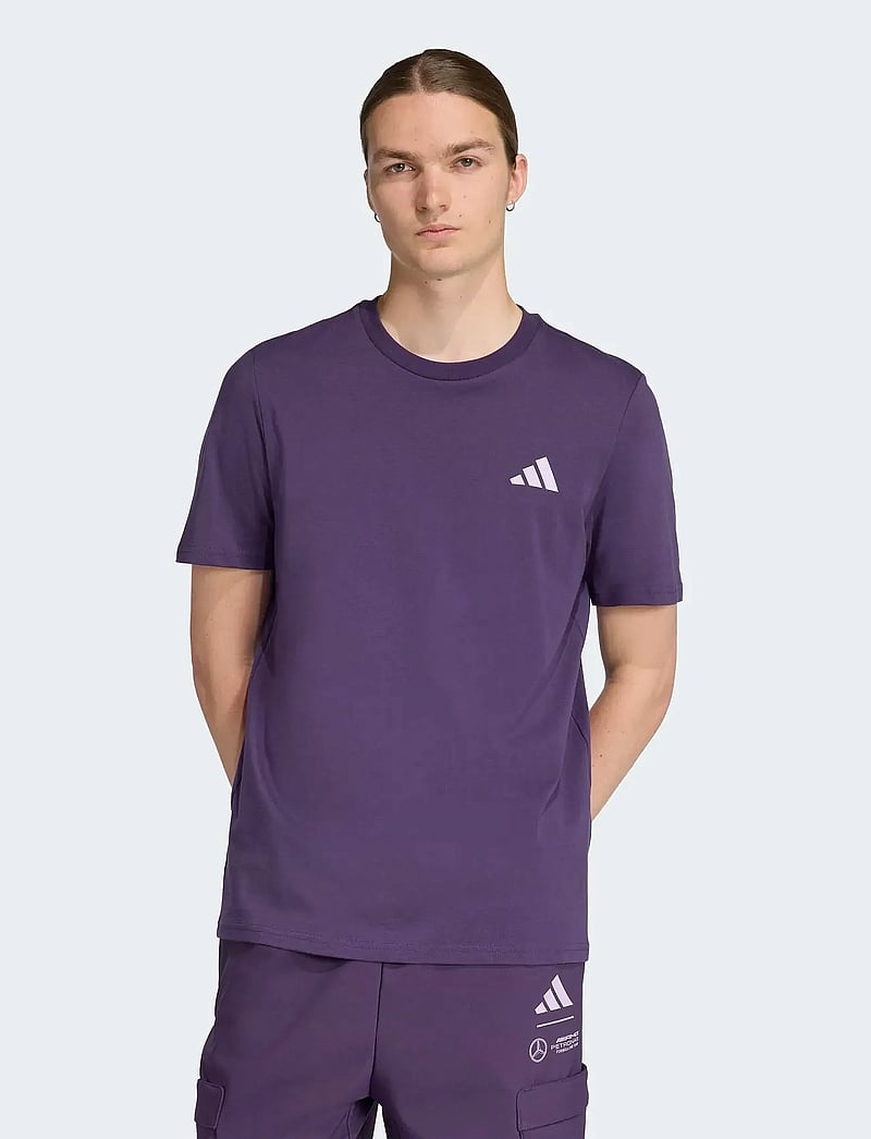 adidas Performance - MER PW GFXTEE M - oberteile & t-shirts - aurplu - 0