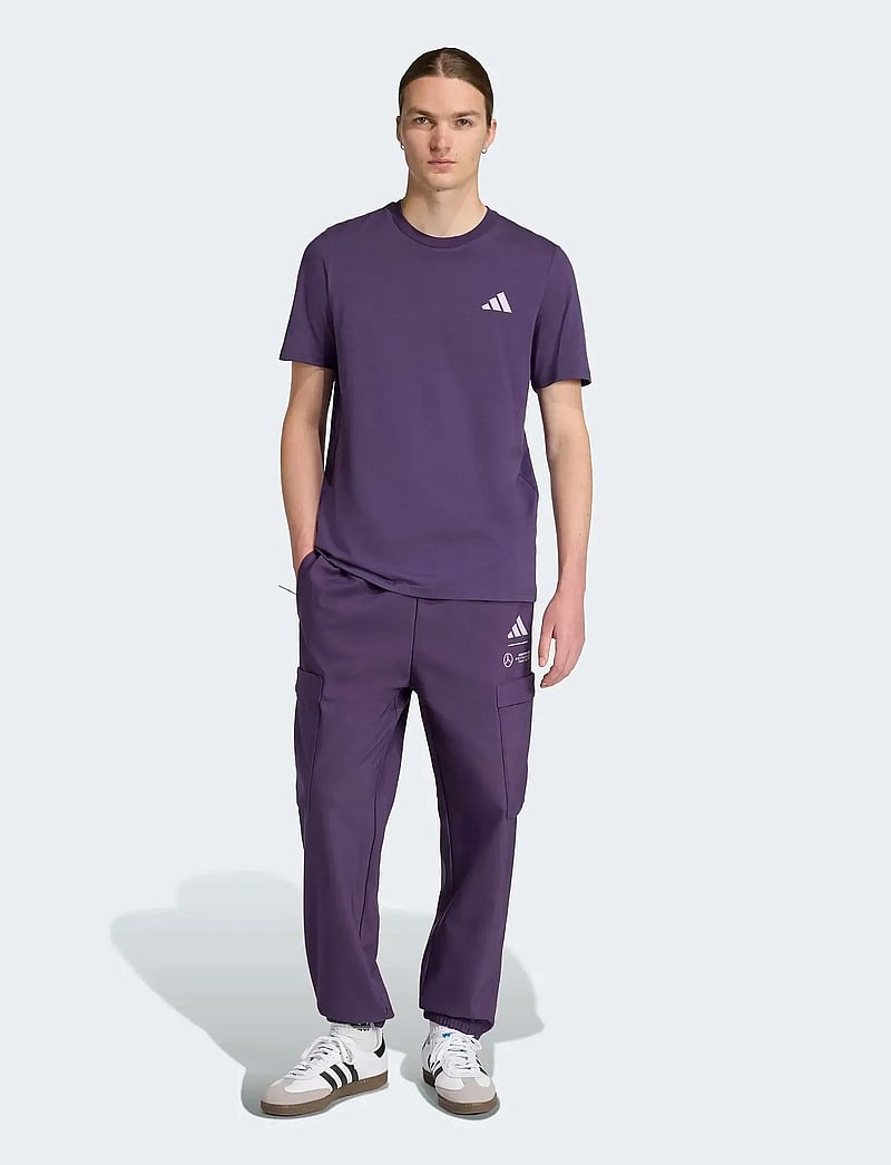 adidas Performance - MER PW GFXTEE M - palaidinės ir marškinėliai - aurplu - 4
